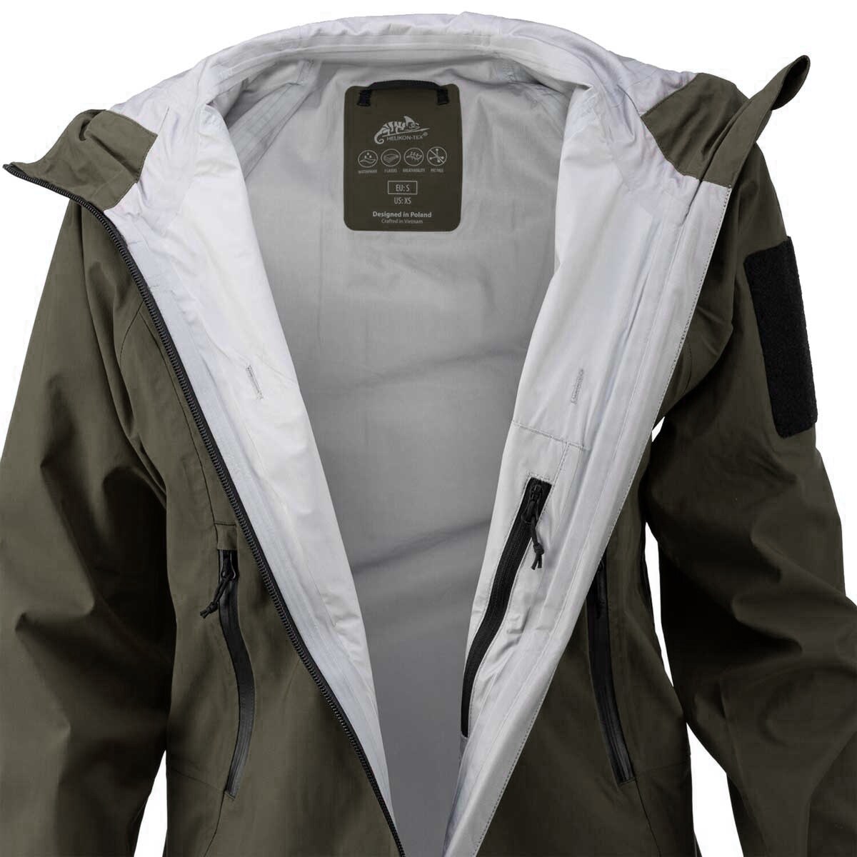 Helikon-Tex Squall Hardshell női kabát - Taiga Green