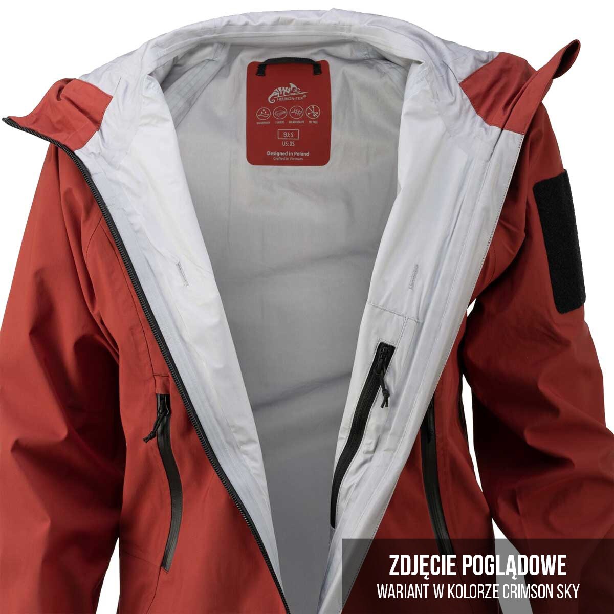 Helikon Squall Hardshell női kabát - Taiga Green