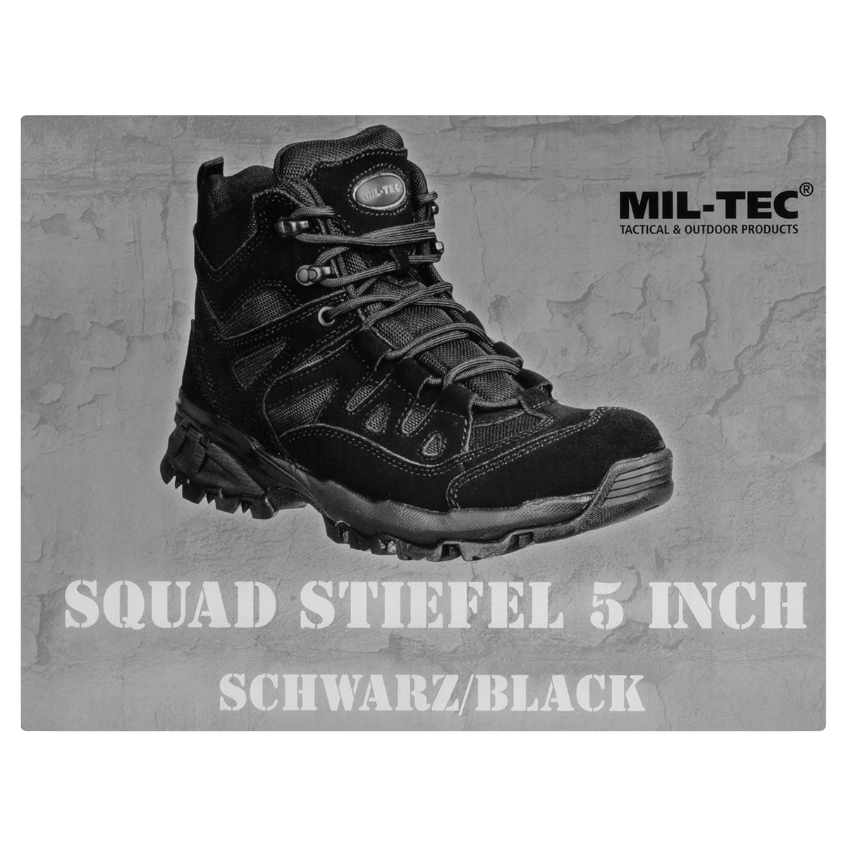 Mil-Tec Teesar Squad 5'' bakancs - Black
