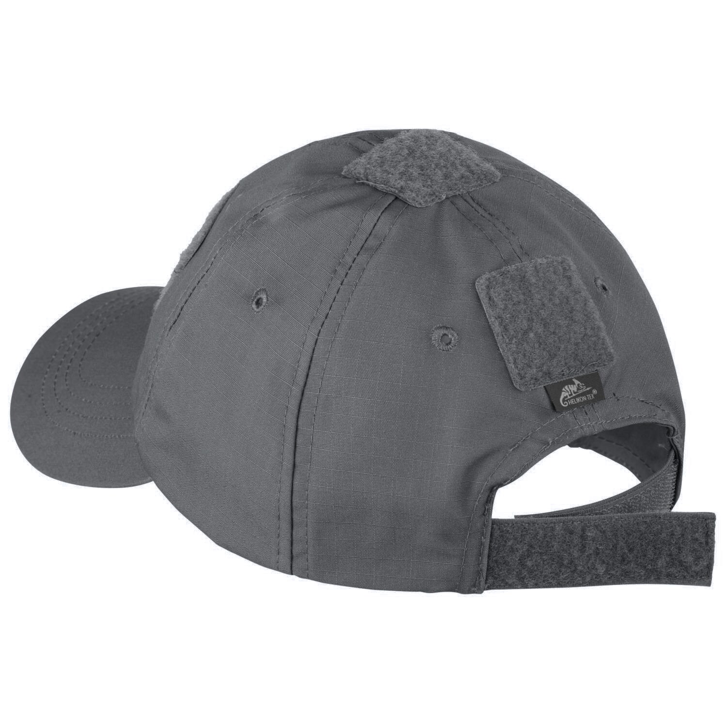 Helikon PolyCotton Rip-Stop baseball sapka plus velcro - Shadow Grey