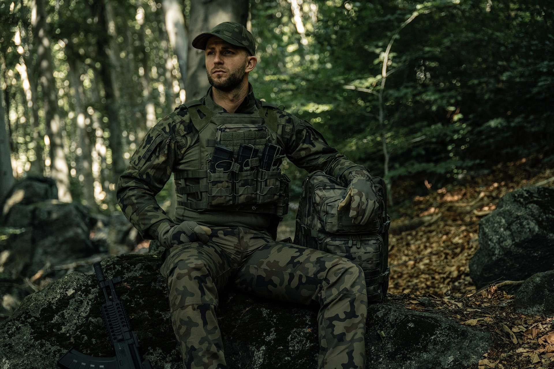 Mil-Tec Plate Carrier Gen. 2 taktikai mellény - Olive