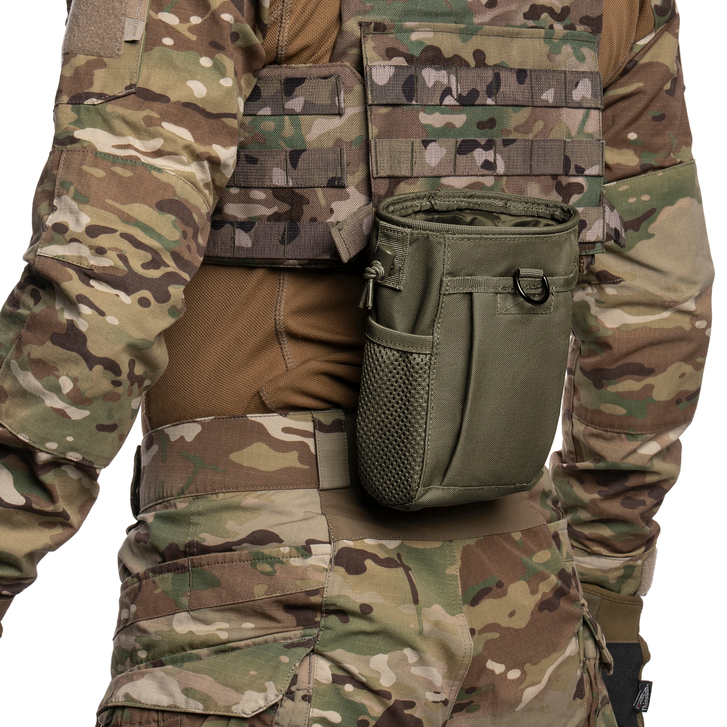 Mil-Tec MOLLE nyitott tárzseb - Olive