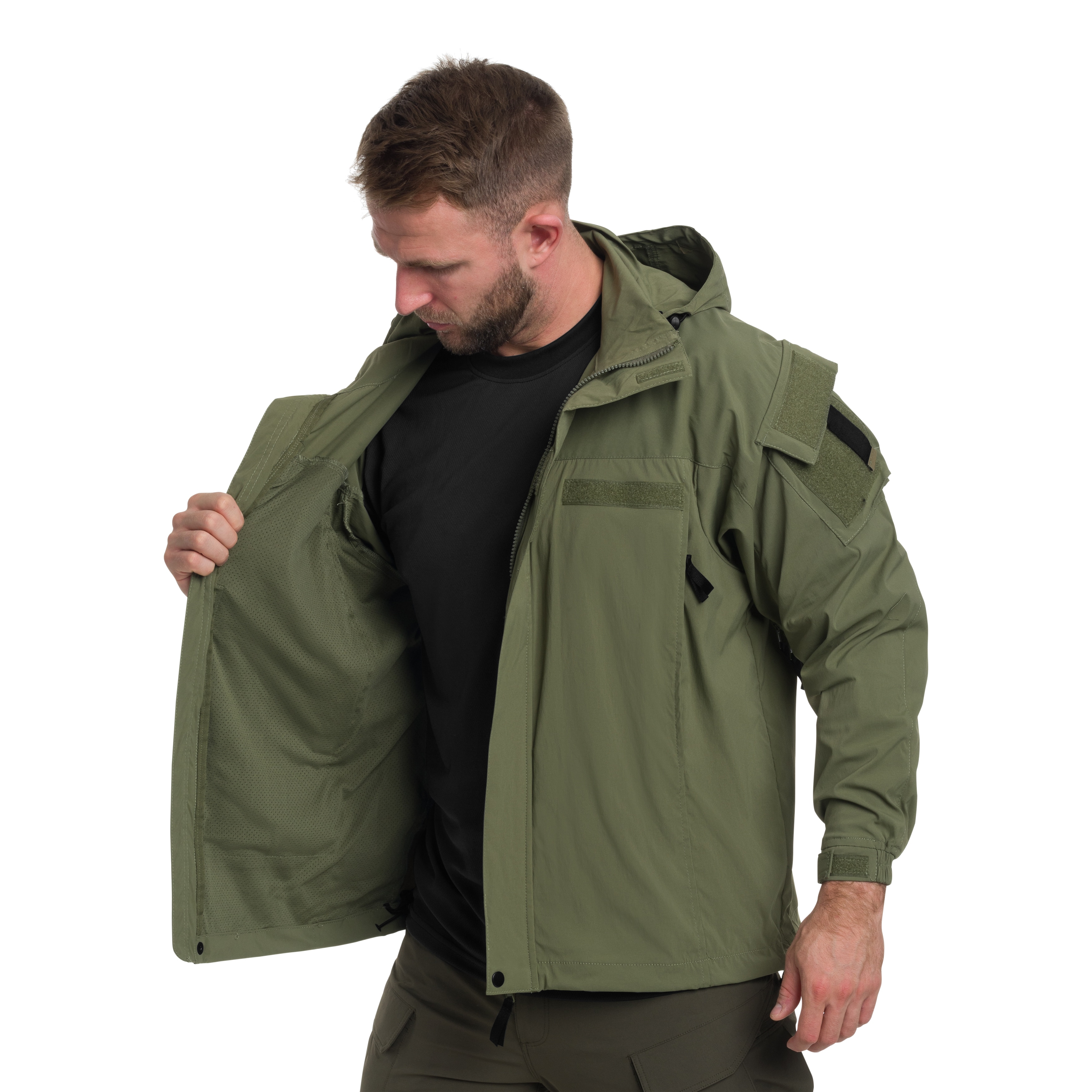 MFH US Softshell Level 5 kabát - Olive