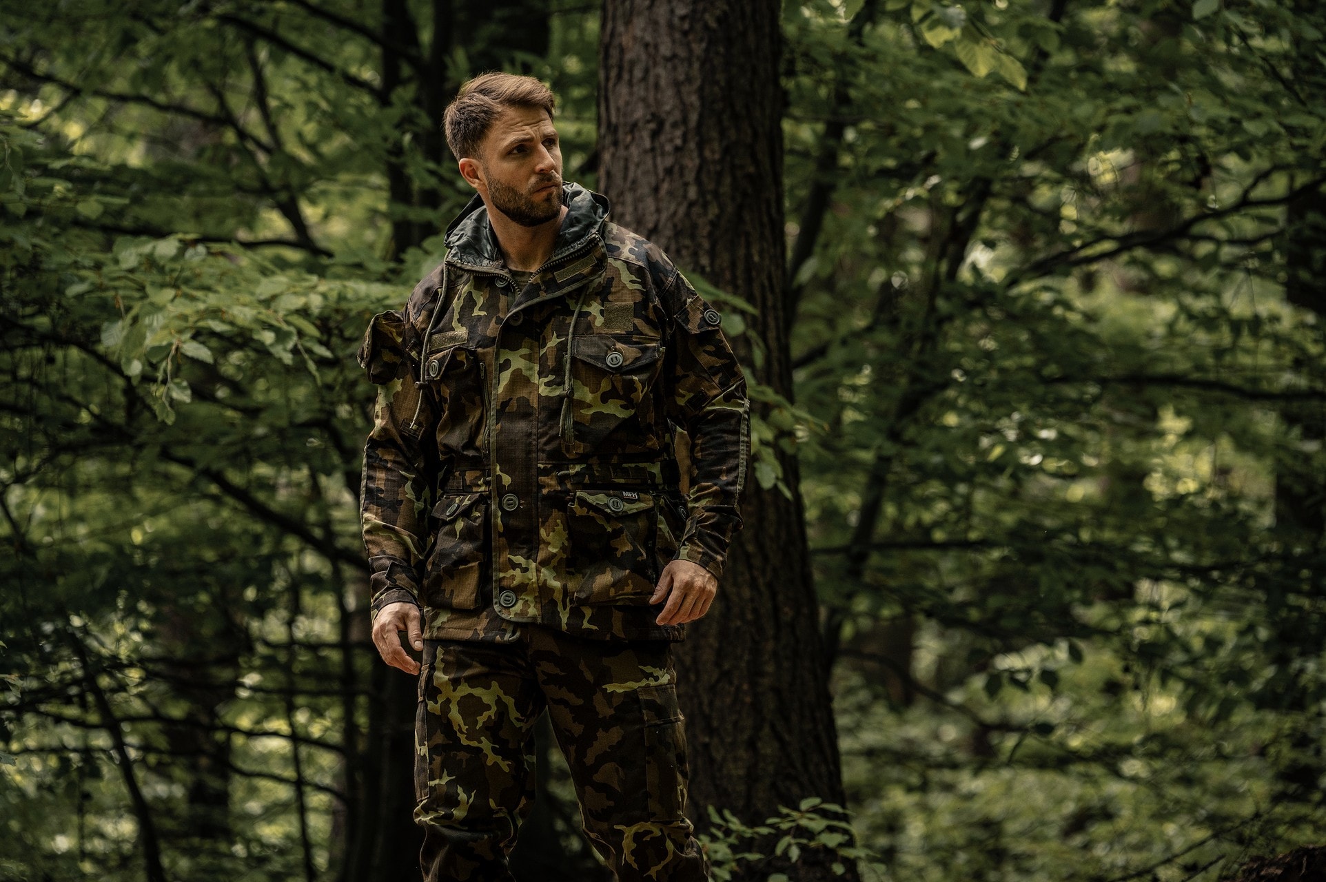 MFH Commando Smock RipStop kabát - M95 CZ Camo