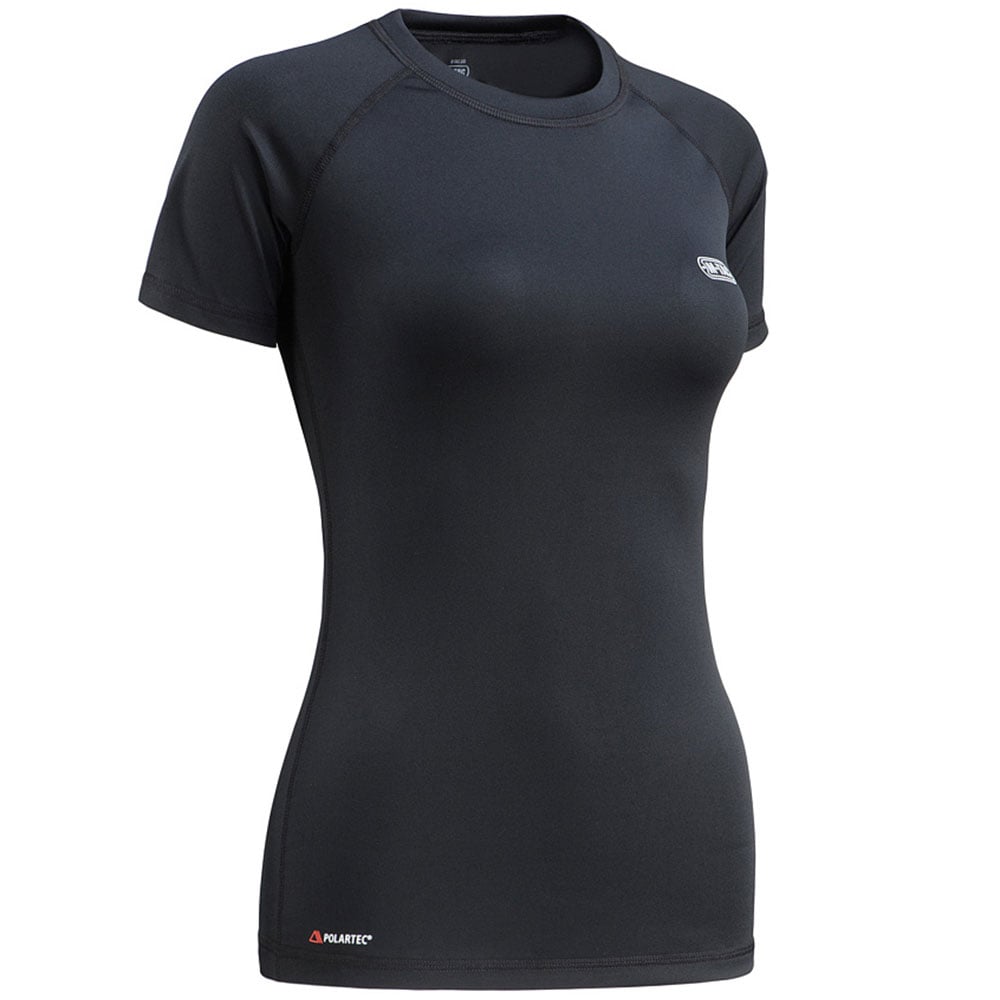 M-Tac Ultra Light Polartec Lady Short Sleeve női thermoaktív póló - Black