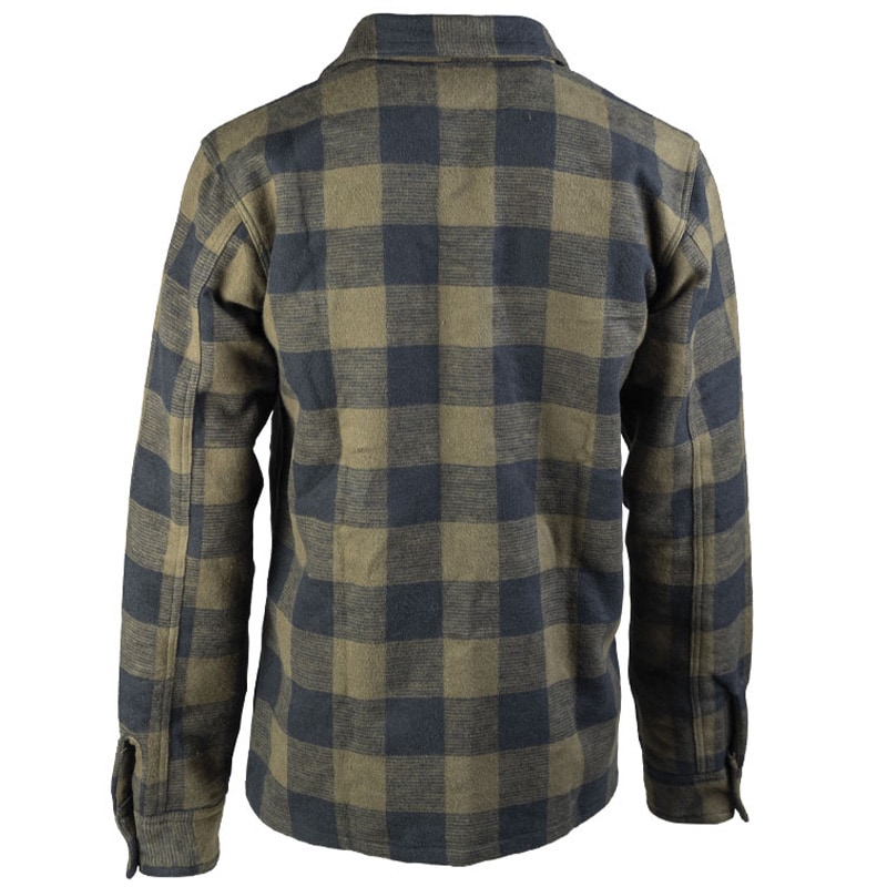 Mil-Tec Flannel Shirt Longsleeve ing - Black/Olive