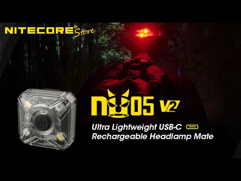 Nitecore NU05 V2 fejlámpa - 40 lumen