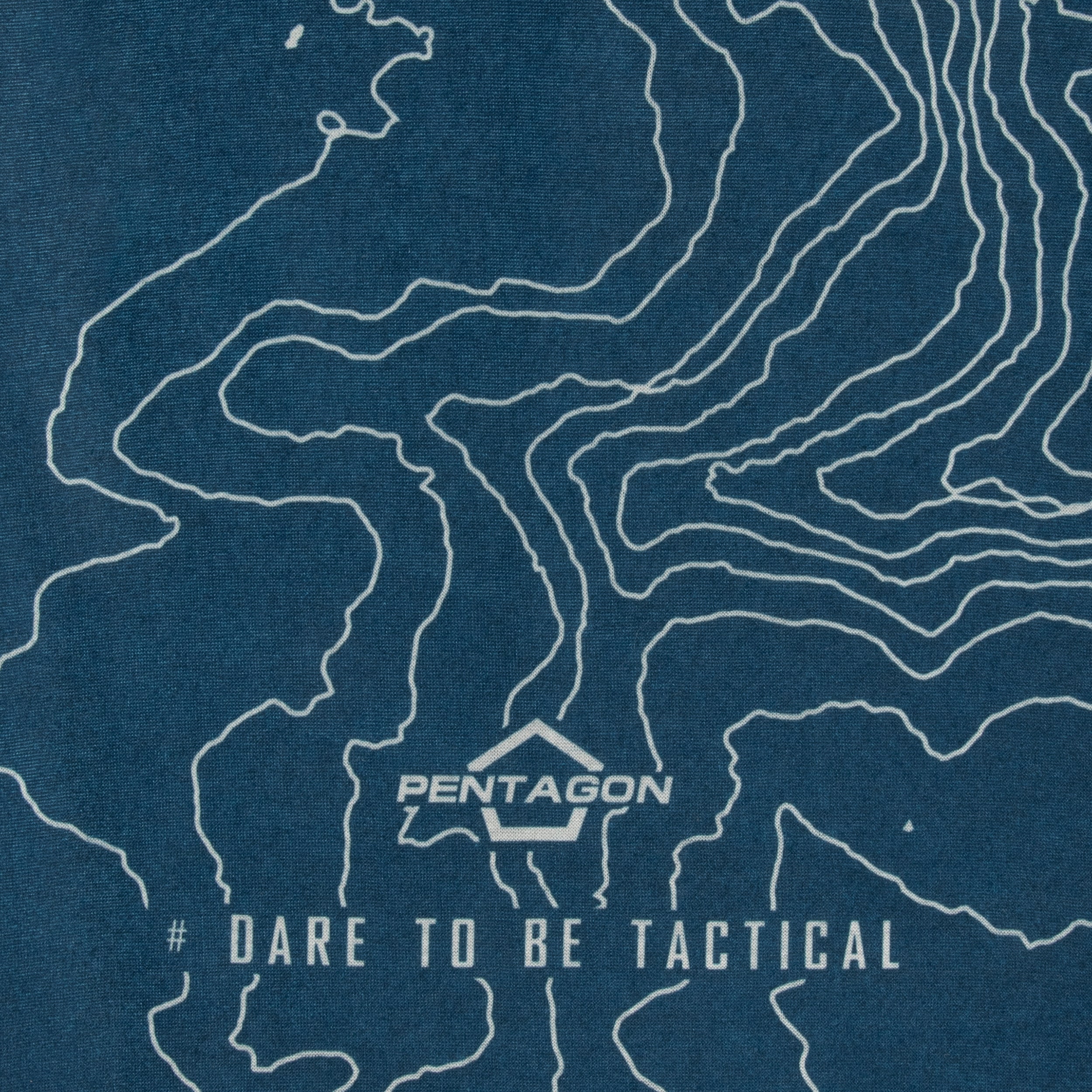 Pentagon Skiron Topographic Map védőkendő - Raf Blue