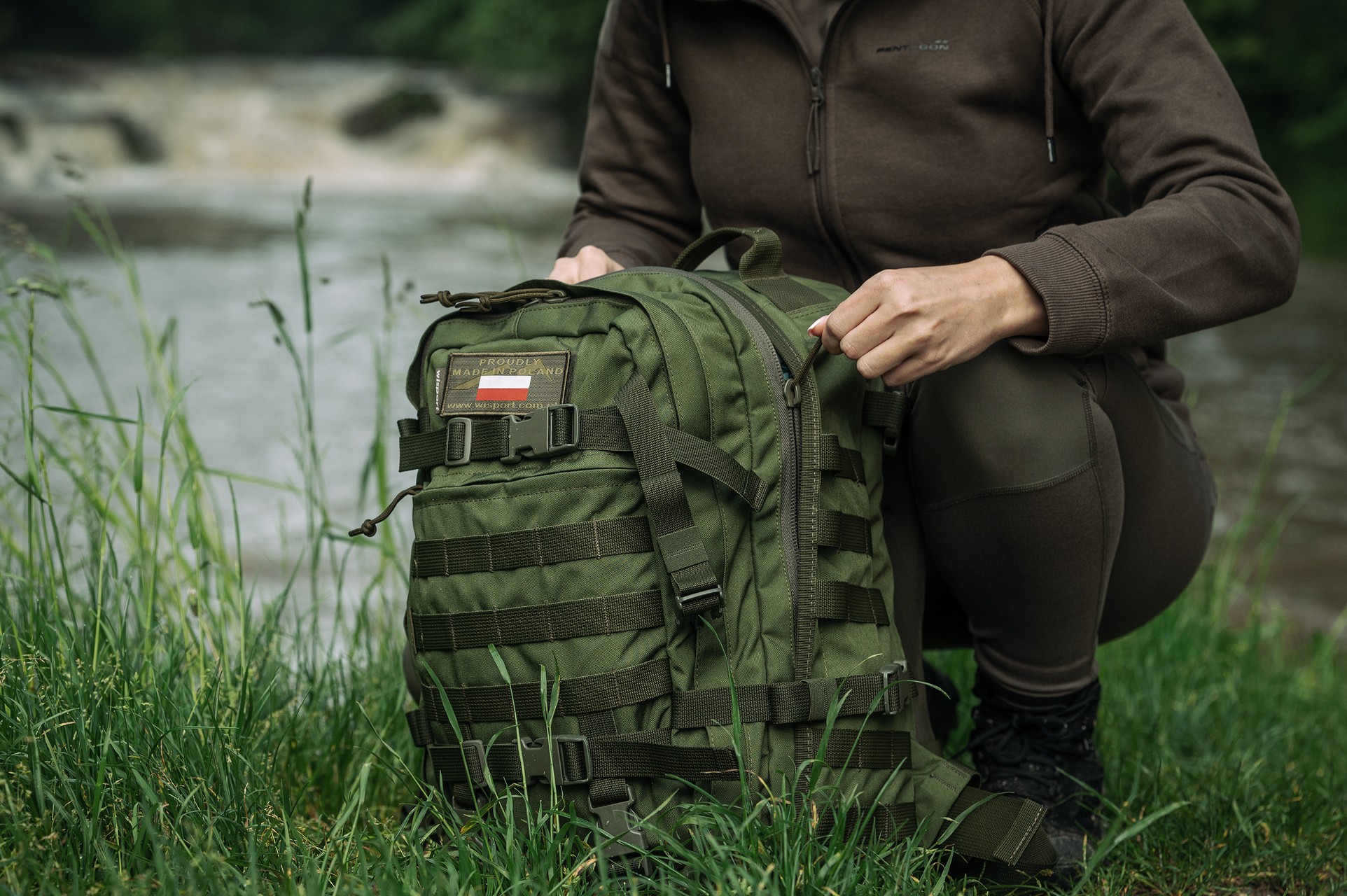 Wisport Sparrow II hátizsák 30 l - Olive Green