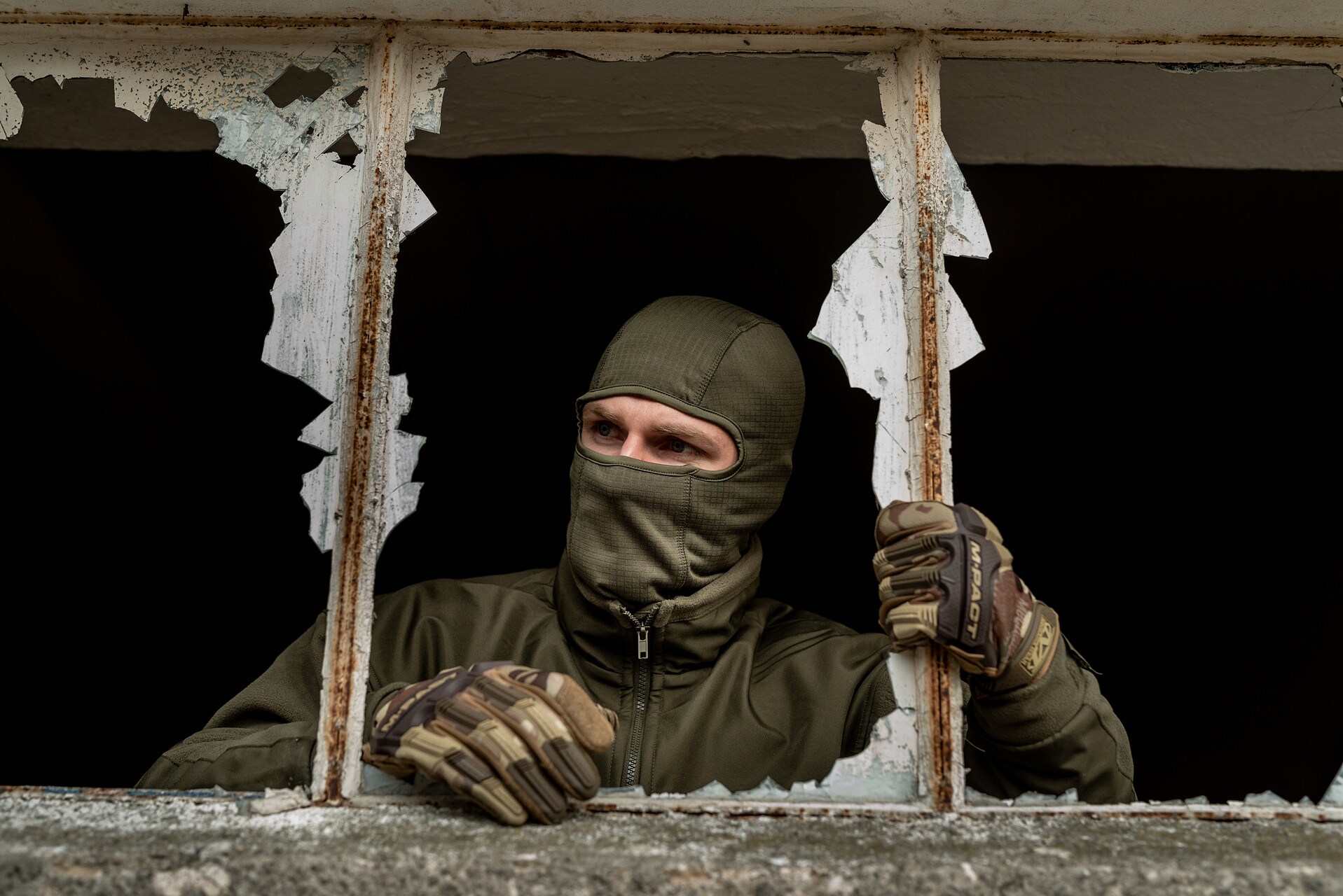 Helikon ComfortDry balaklava 1 lyukkal - Olive Green