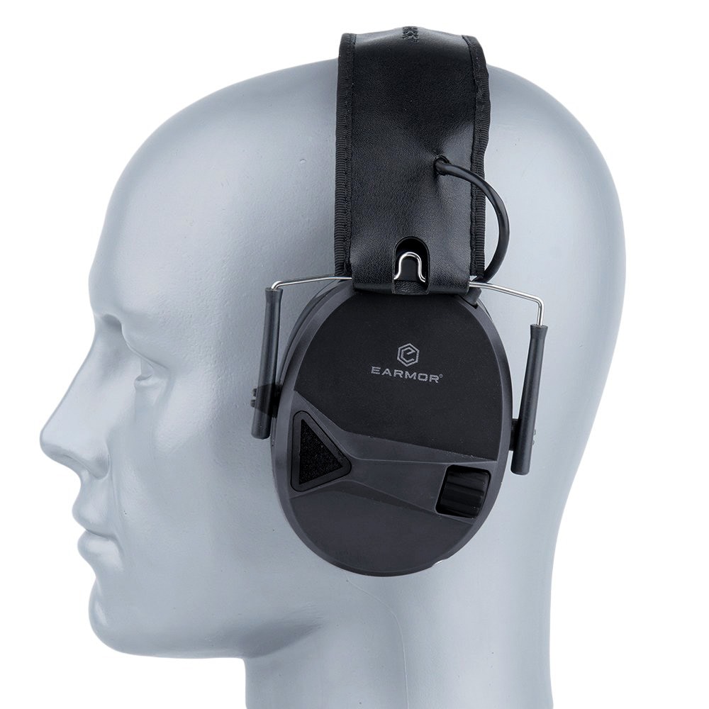 Earmor M30 aktív hallásvédő - fekete