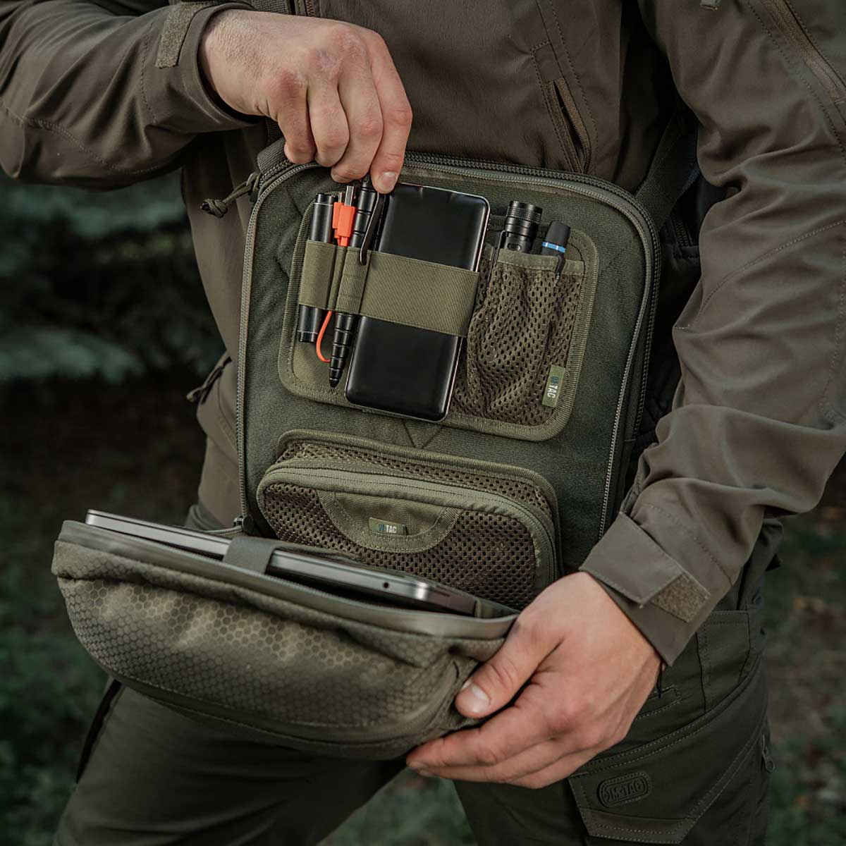 M-Tac Laser Cut Hex táska - Ranger Green