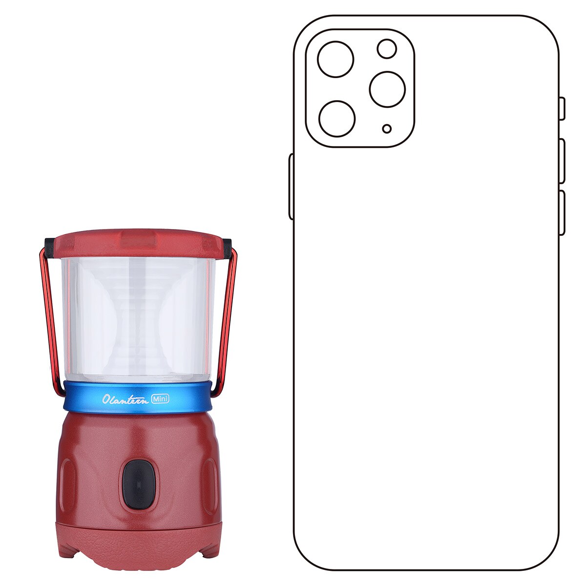 Olight Olantern Mini lámpa Wine Red - 150 lumen