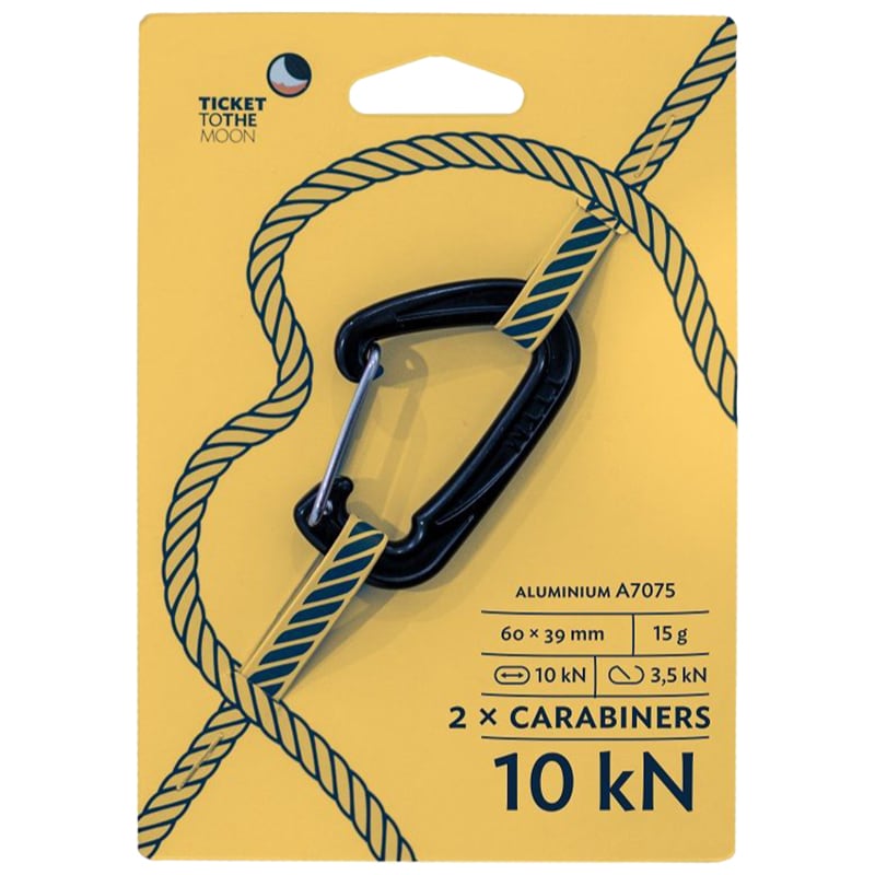 Ticket To The Moon karabiner függőágy rögzítéséhez 10 kN - 2 db