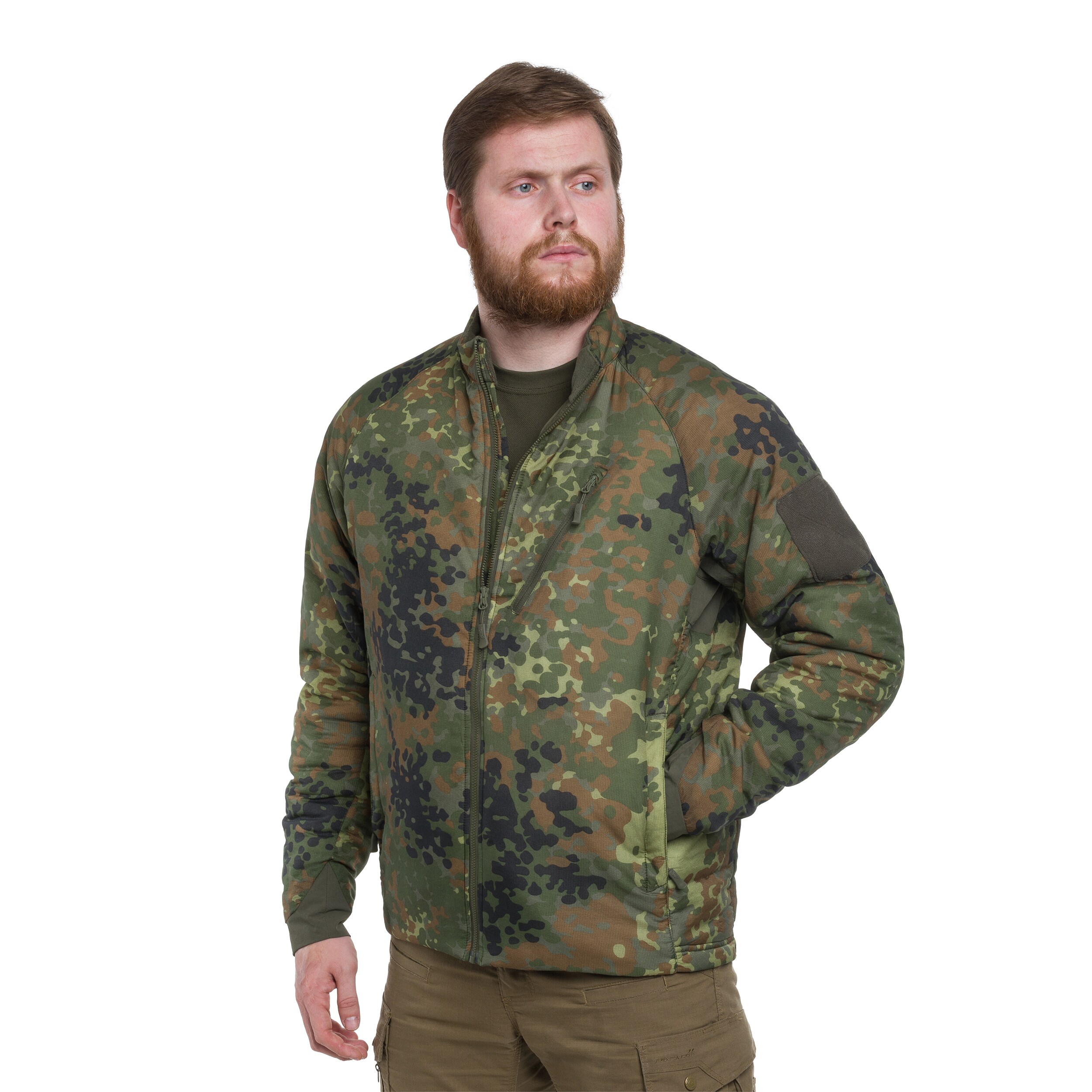 Helikon Wolfhound Climashield Apex kabát - Flecktarn