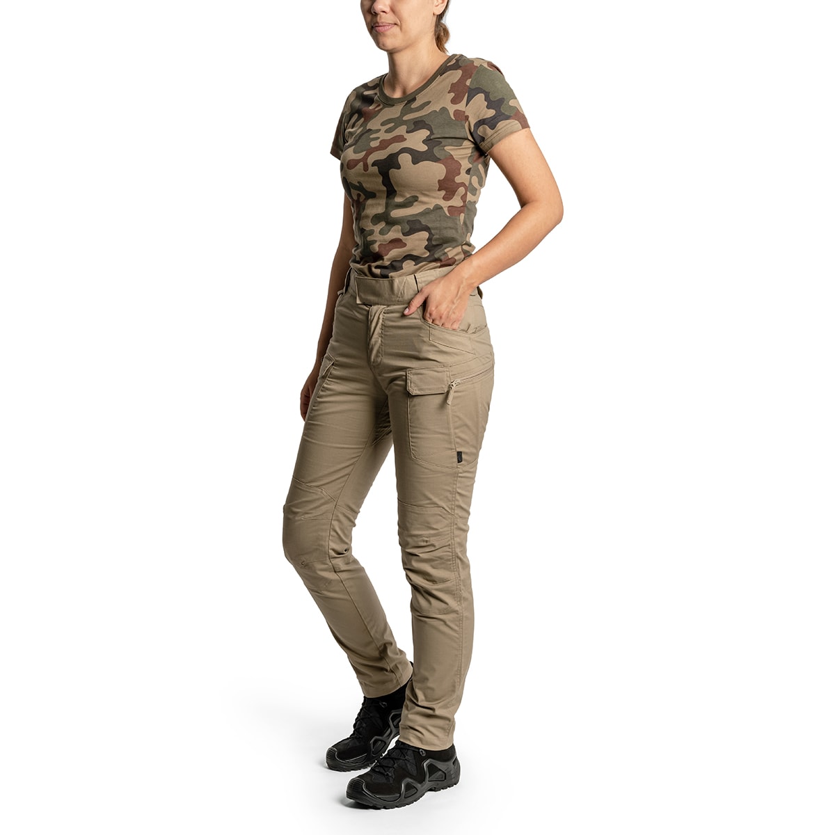 Helikon Women's UTP Resized PolyCotton Rip-Stop női nadrág - Khaki