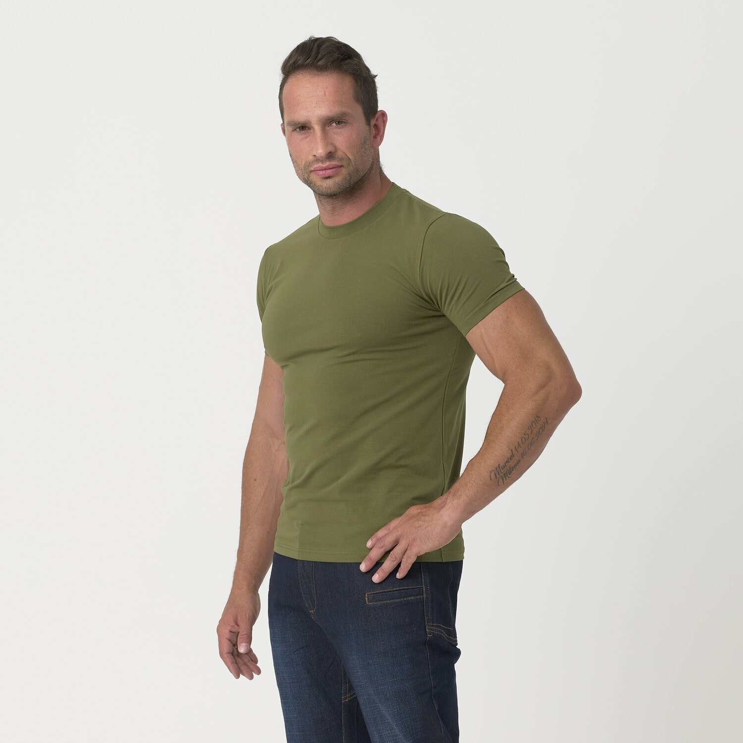 Helikon-Tex Slim T-shirt természetes pamutból készült póló - U.S. Green