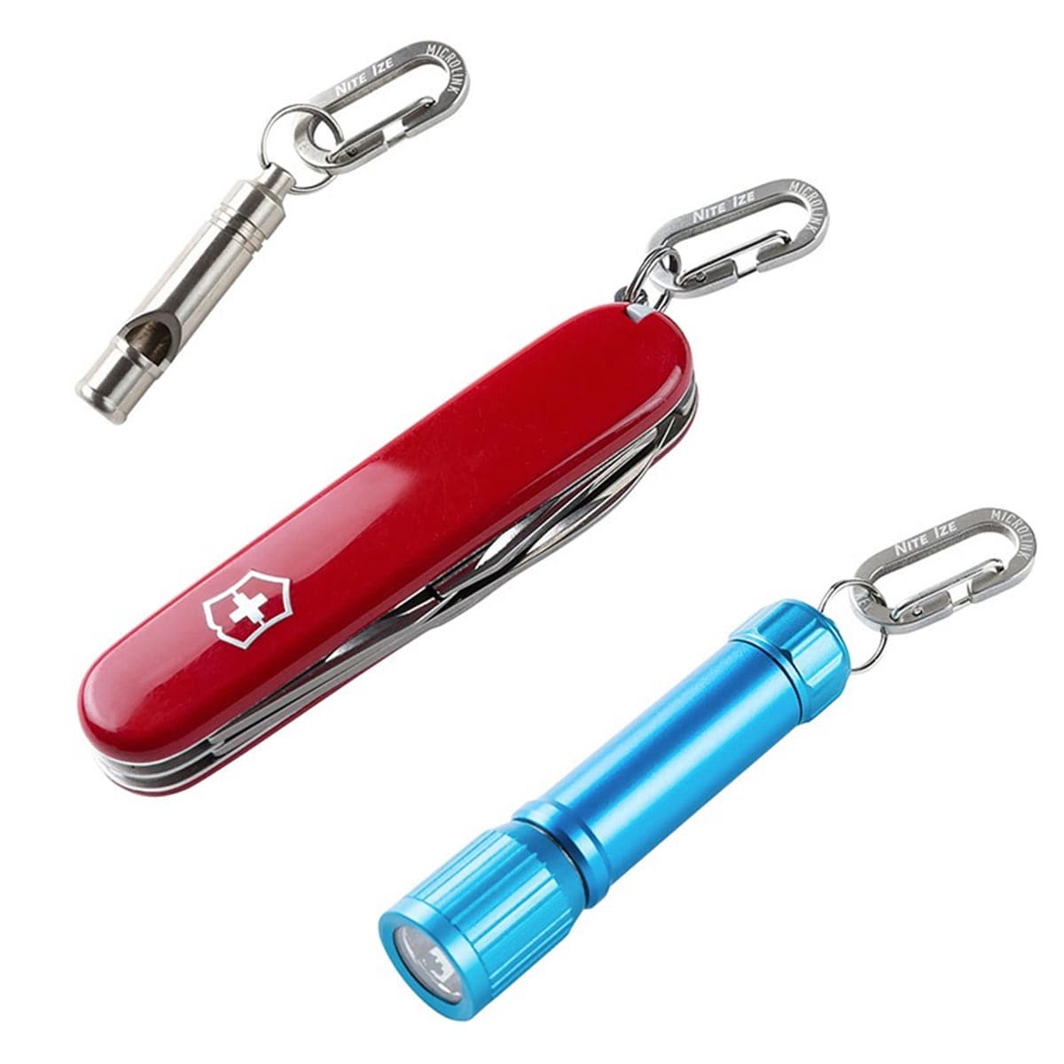 Nite Ize MicroLink karabiner - 4 db - Steel