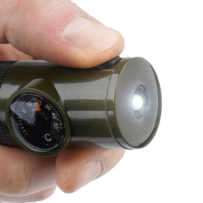 Mil-Tec túlélési síp 6 az 1-ben - Olive