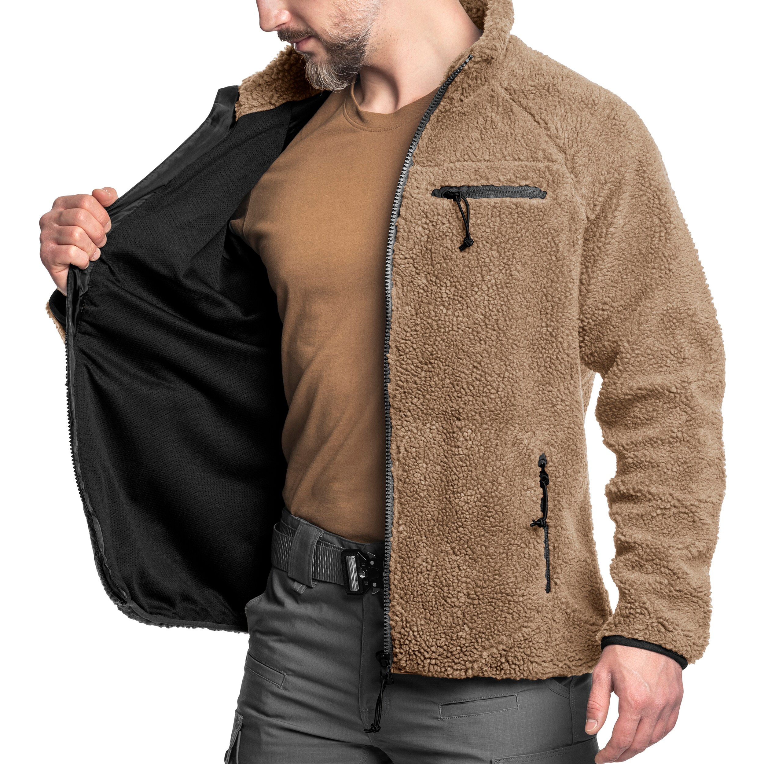 Brandit Teddyfleece Jacket kabát - Coyote