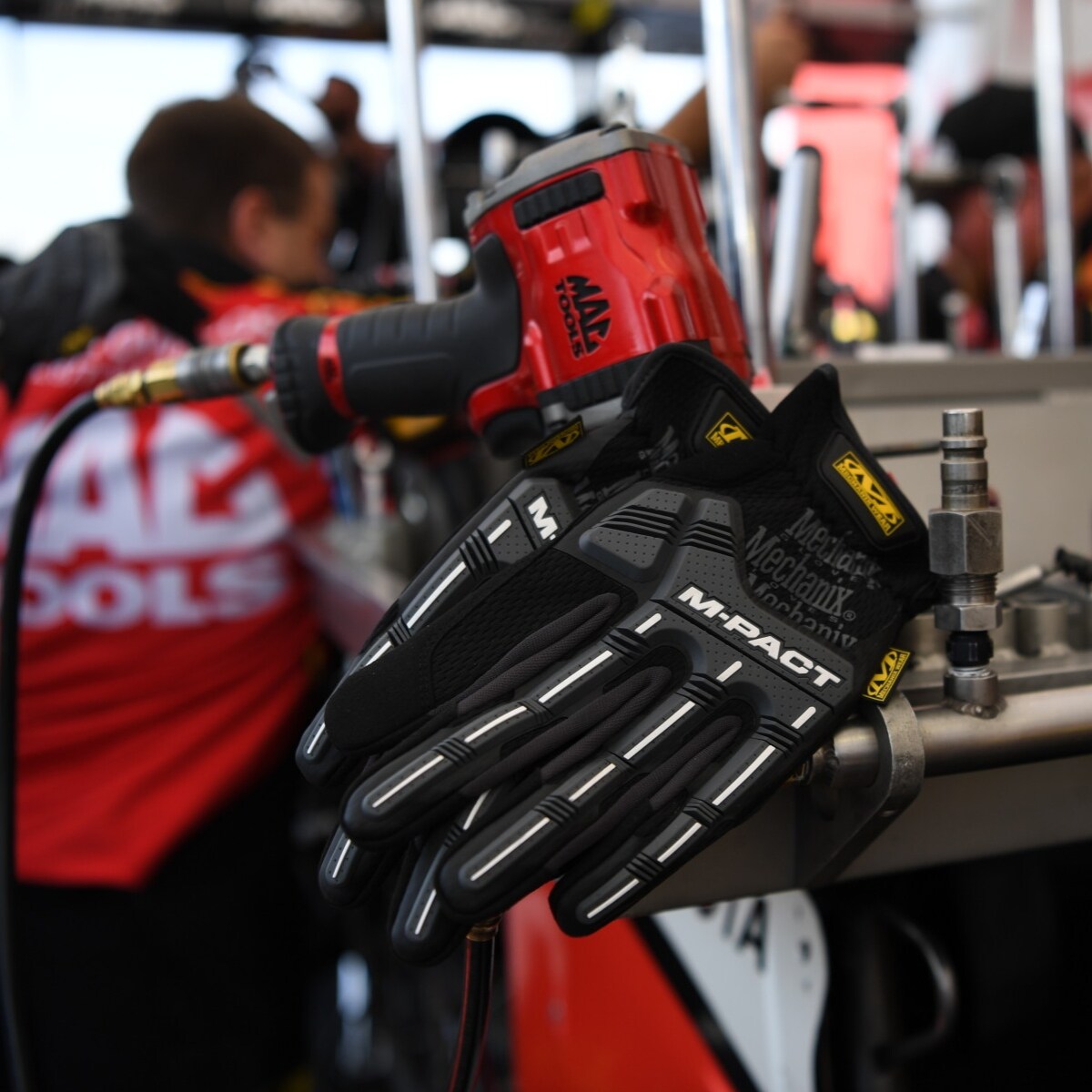 Mechanix Wear M-Pact Open Cuff taktikai kesztyű - Black/Grey