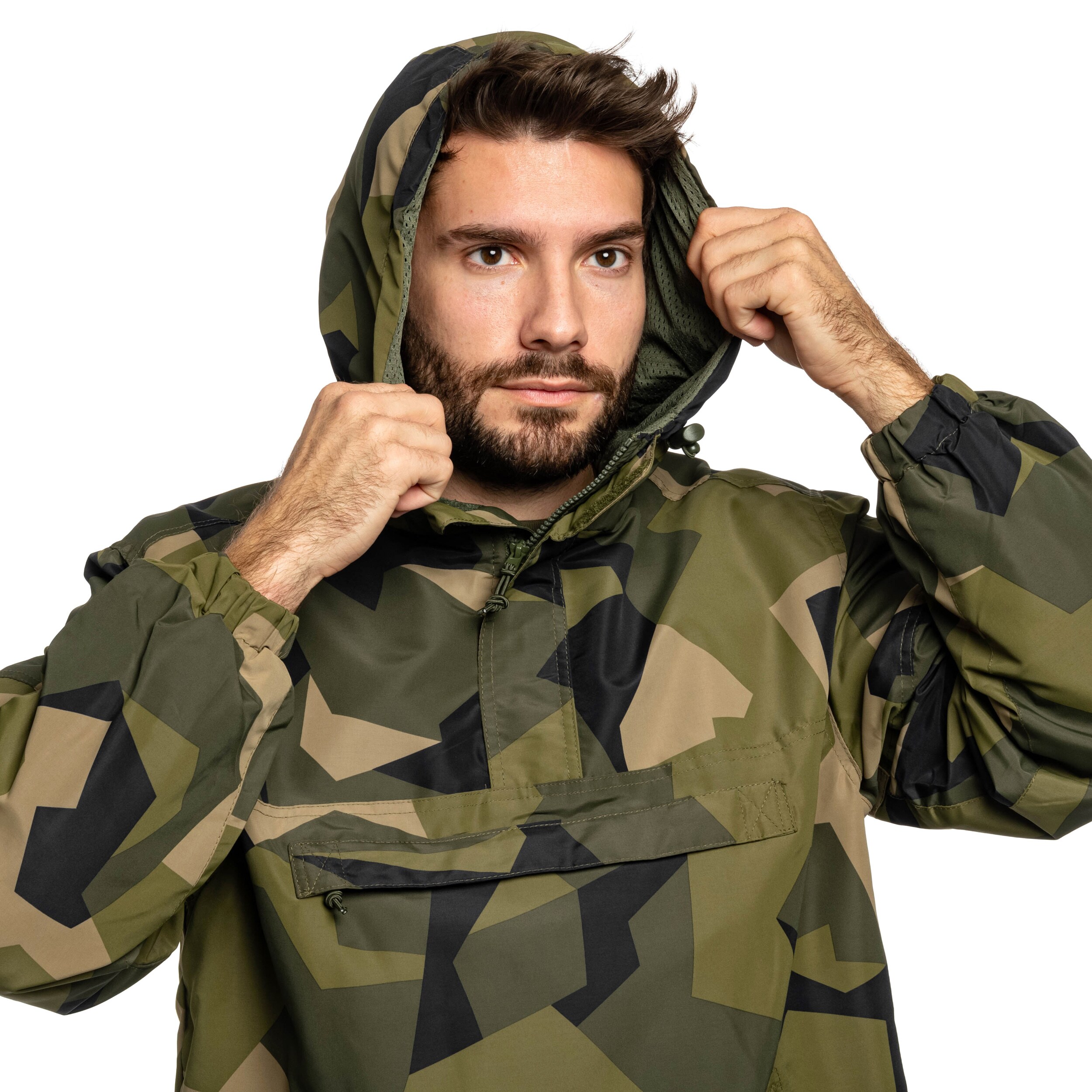Brandit Summer Windbreaker kabát - Swedish Camo M90
