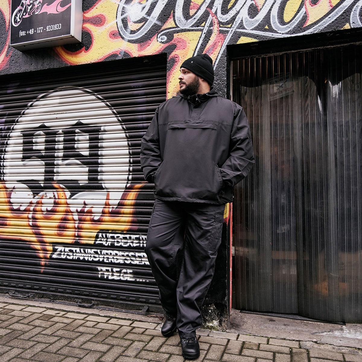 Brandit Summer Windbreaker kabát - Black