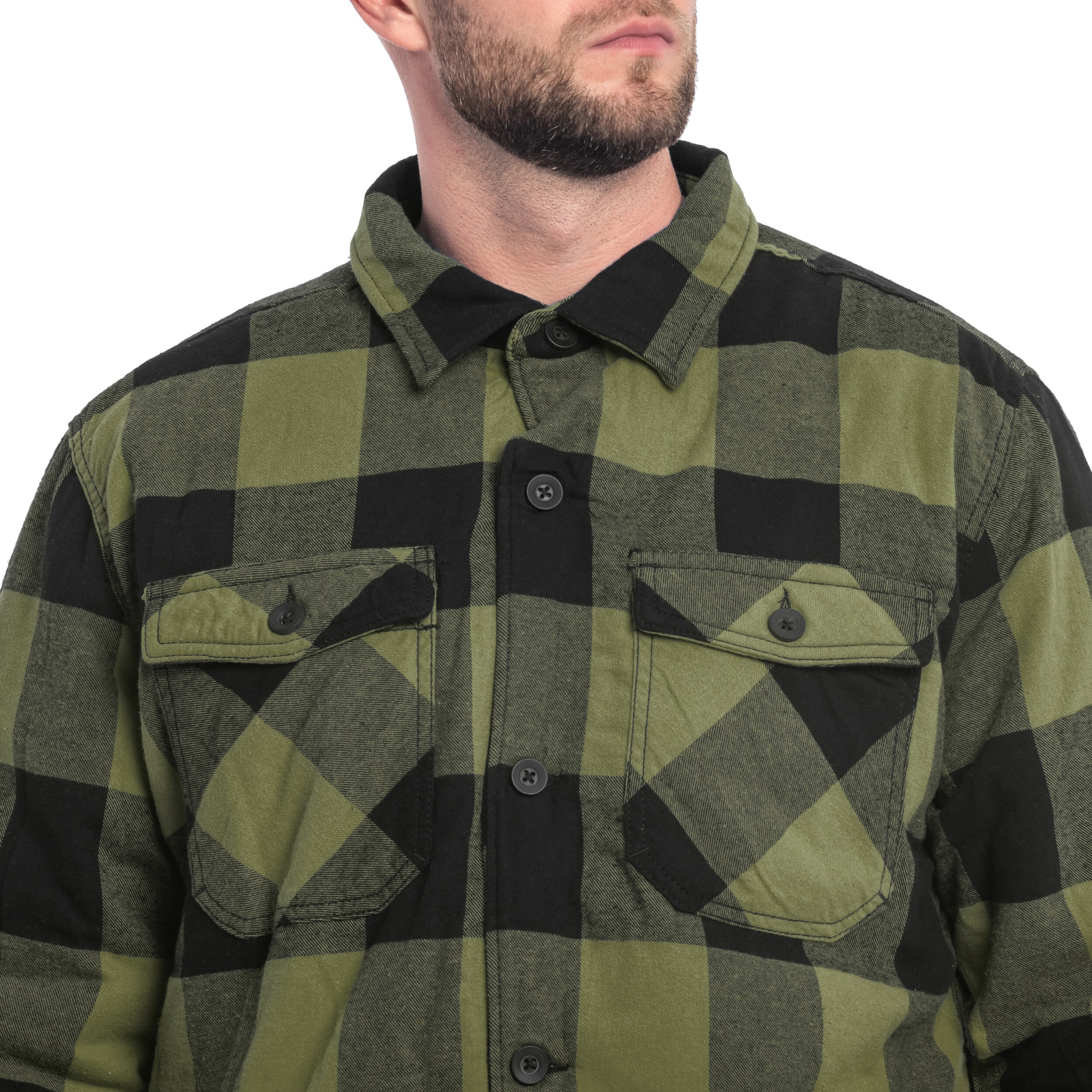 Brandit Lumber Jacket kabát - Black/Olive