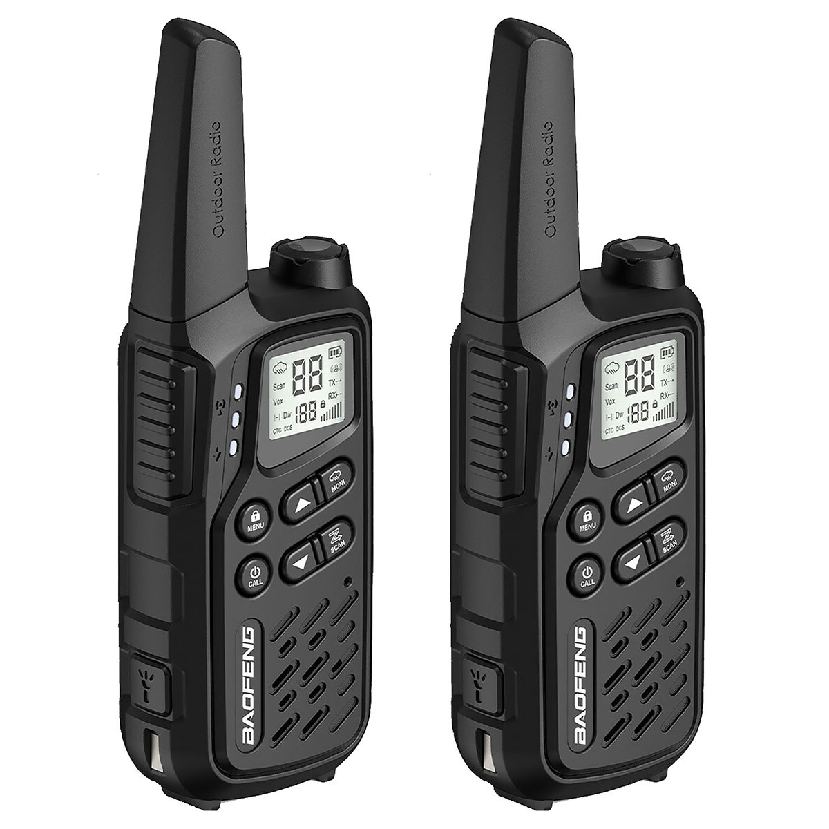 Baofeng BF-25E PMR rádiótelefon 2 db - Black