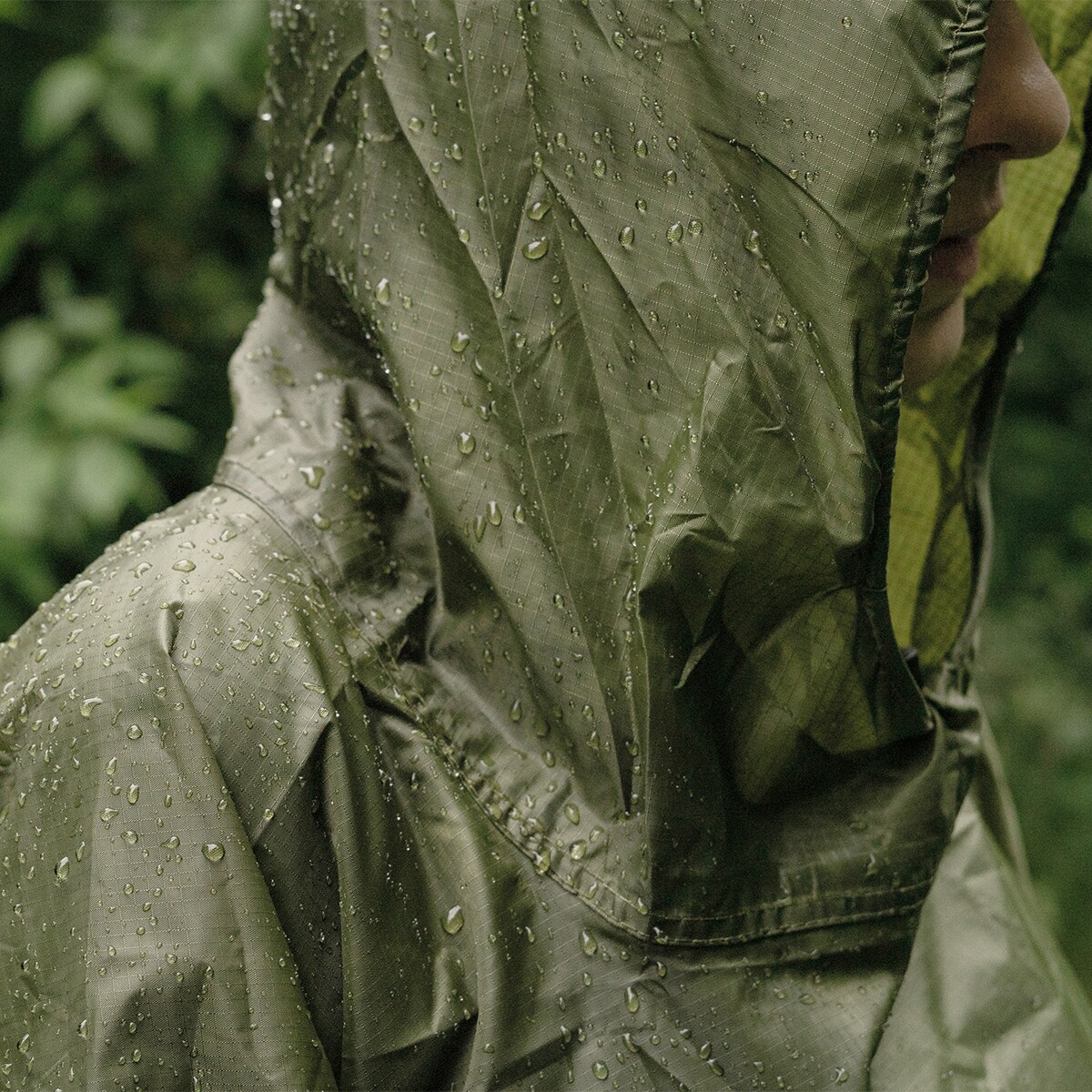 Badger Outdoor Rain Poncho Ripstop poncsó - Olive