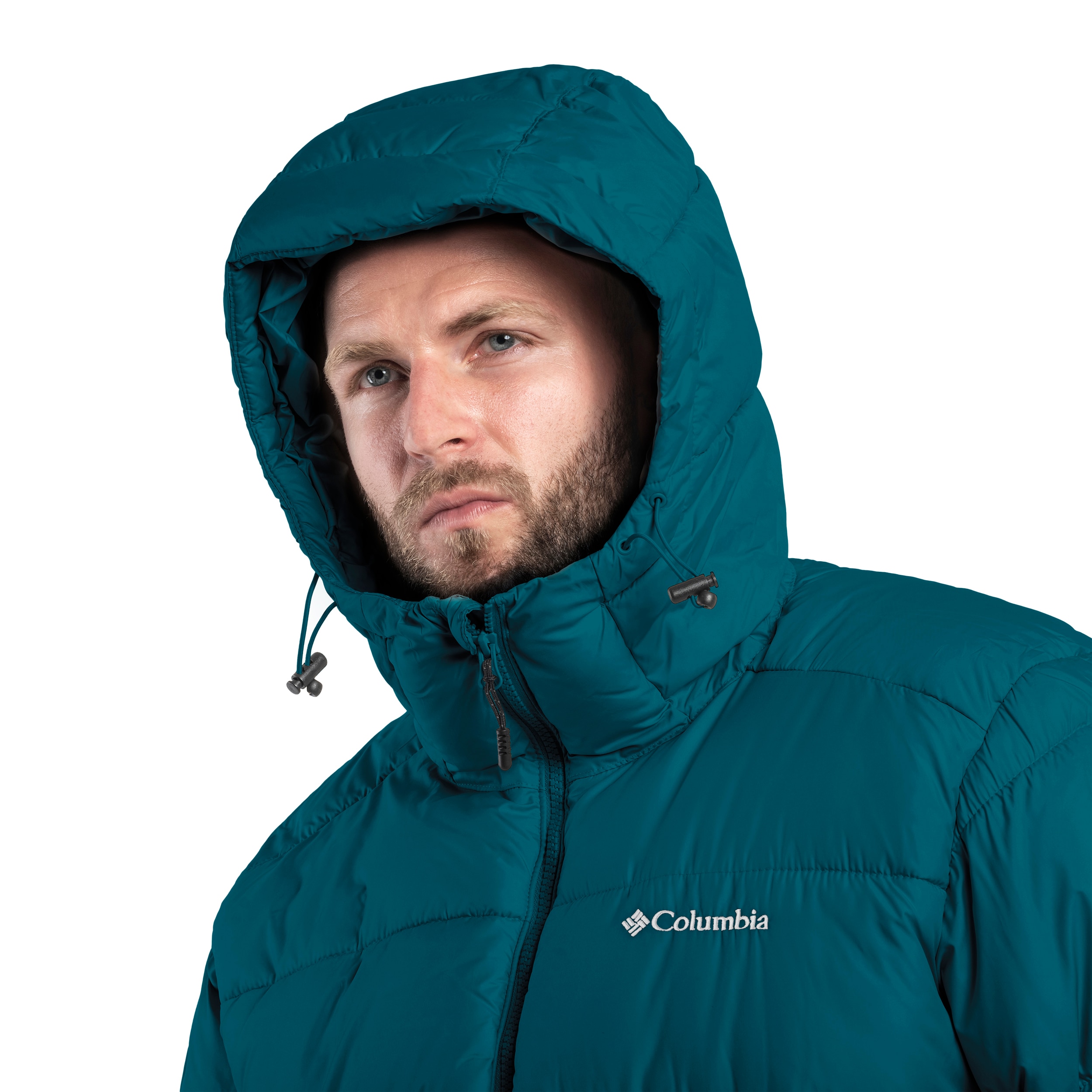 Columbia Pike Lake Puffer Parka kabát - Night Wave