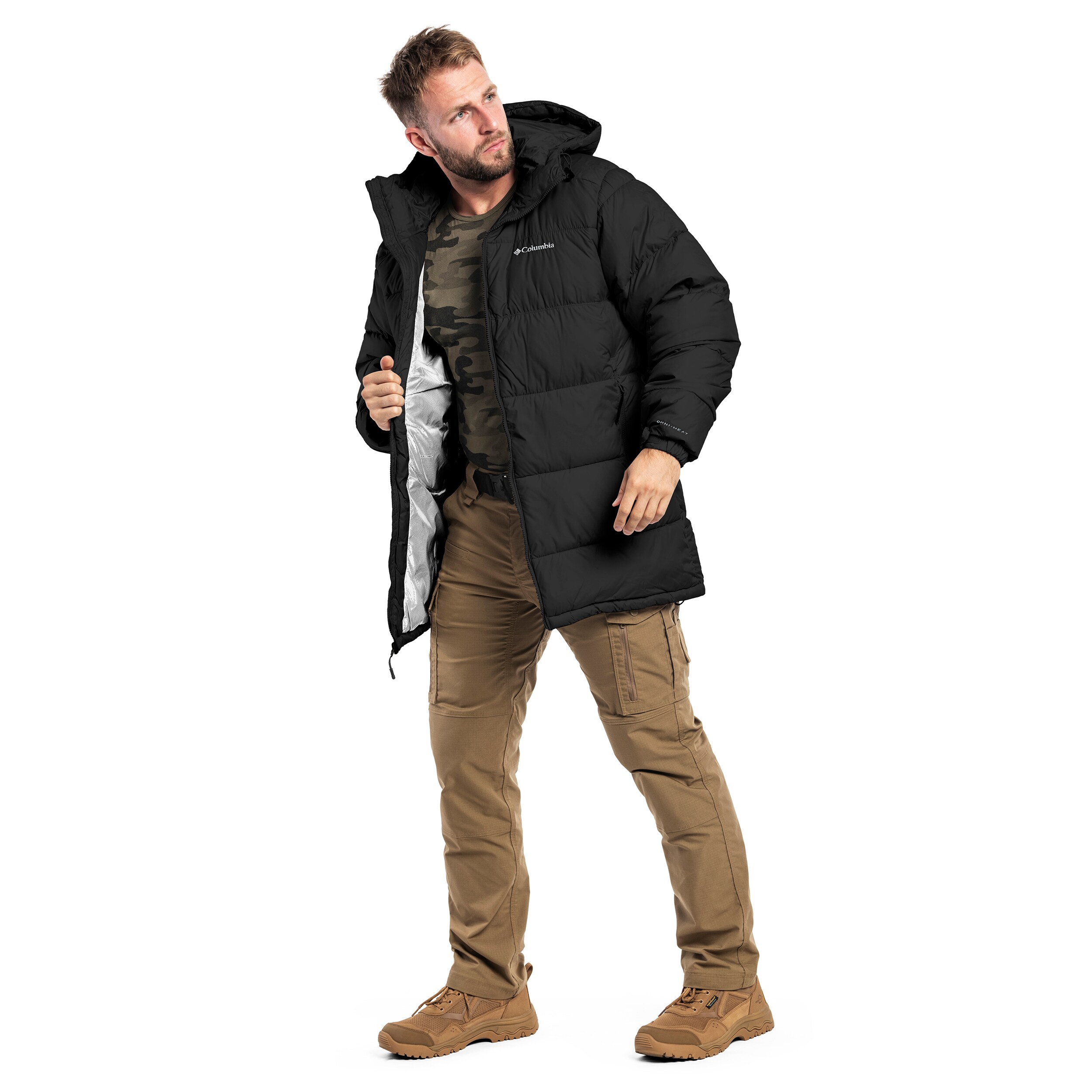 Columbia Pike Lake Puffer Parka kabát - Black
