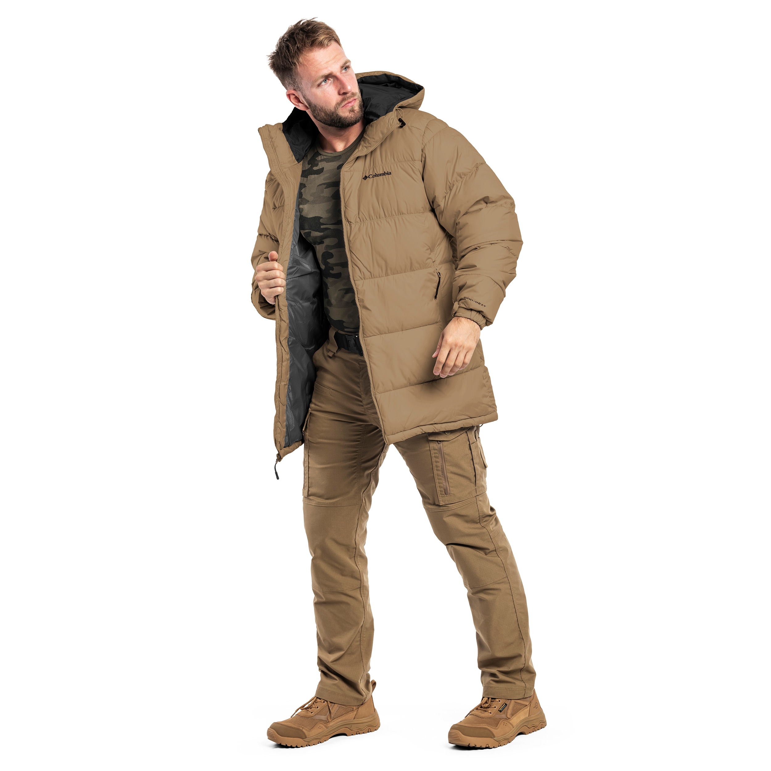 Columbia Pike Lake Puffer Parka kabát - Delta