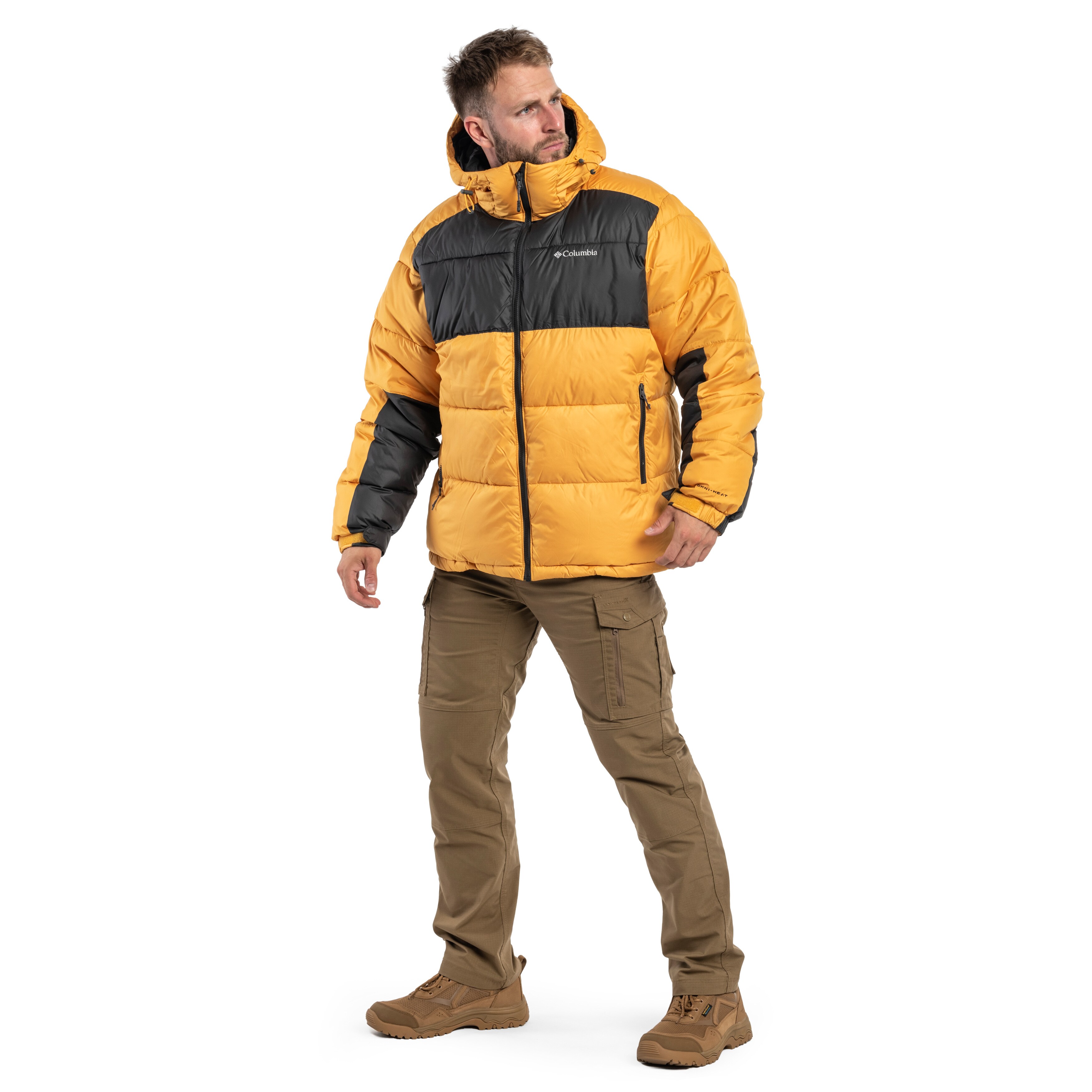 Columbia Pike Lake II Hooded kabát - Raw Honey/Shark