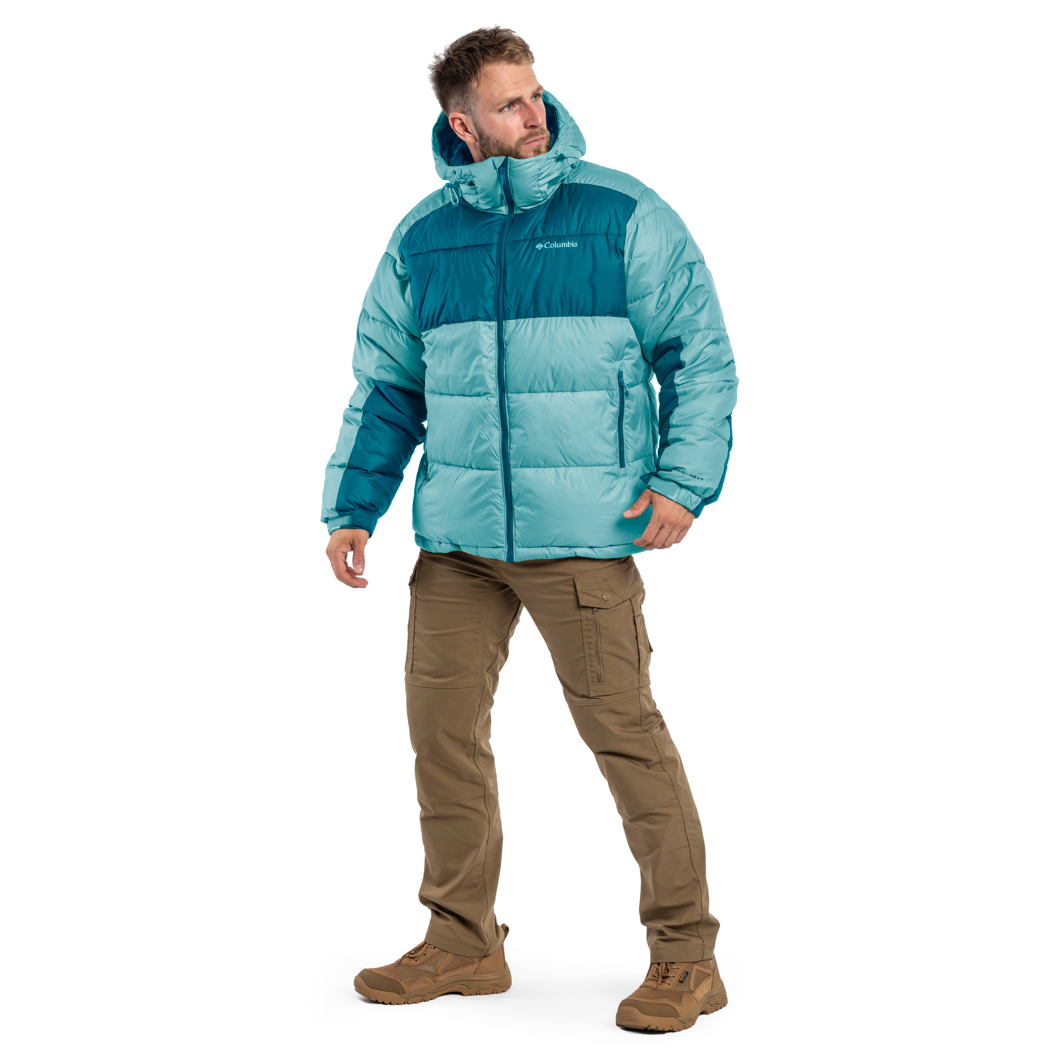 Columbia Pike Lake II Hooded kabát - Metal/Night Wave