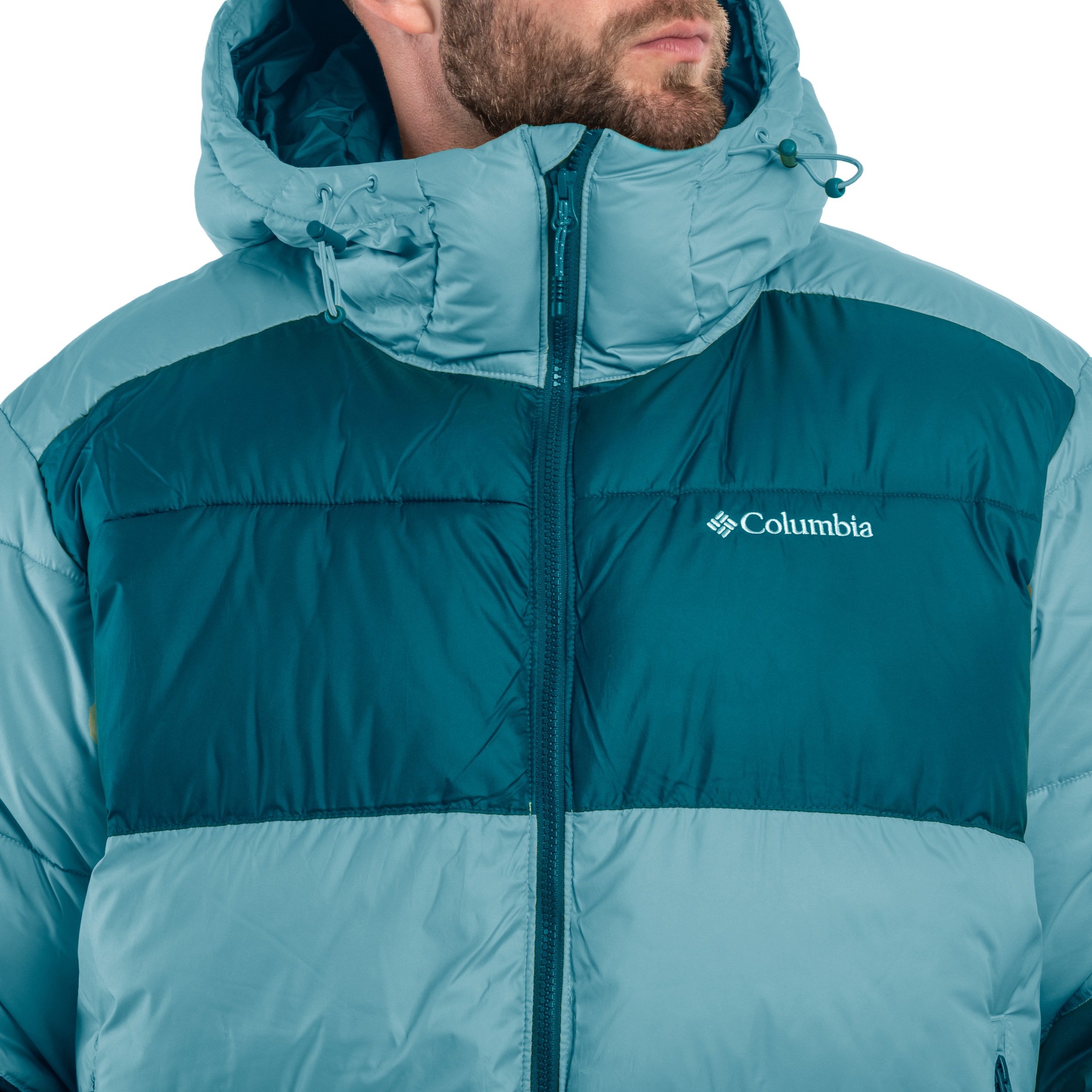 Columbia Pike Lake II Hooded kabát - Metal/Night Wave