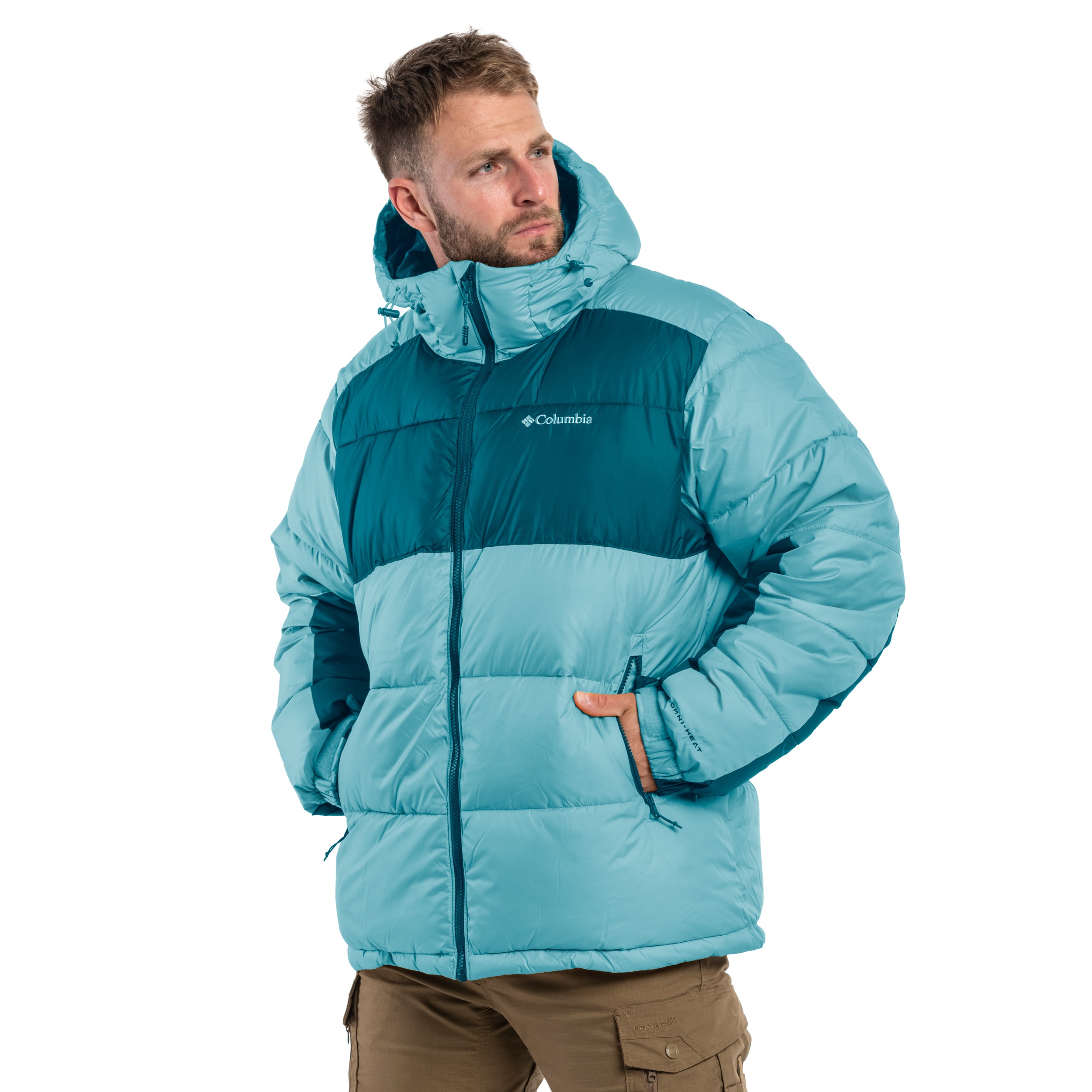 Columbia Pike Lake II Hooded kabát - Metal/Night Wave