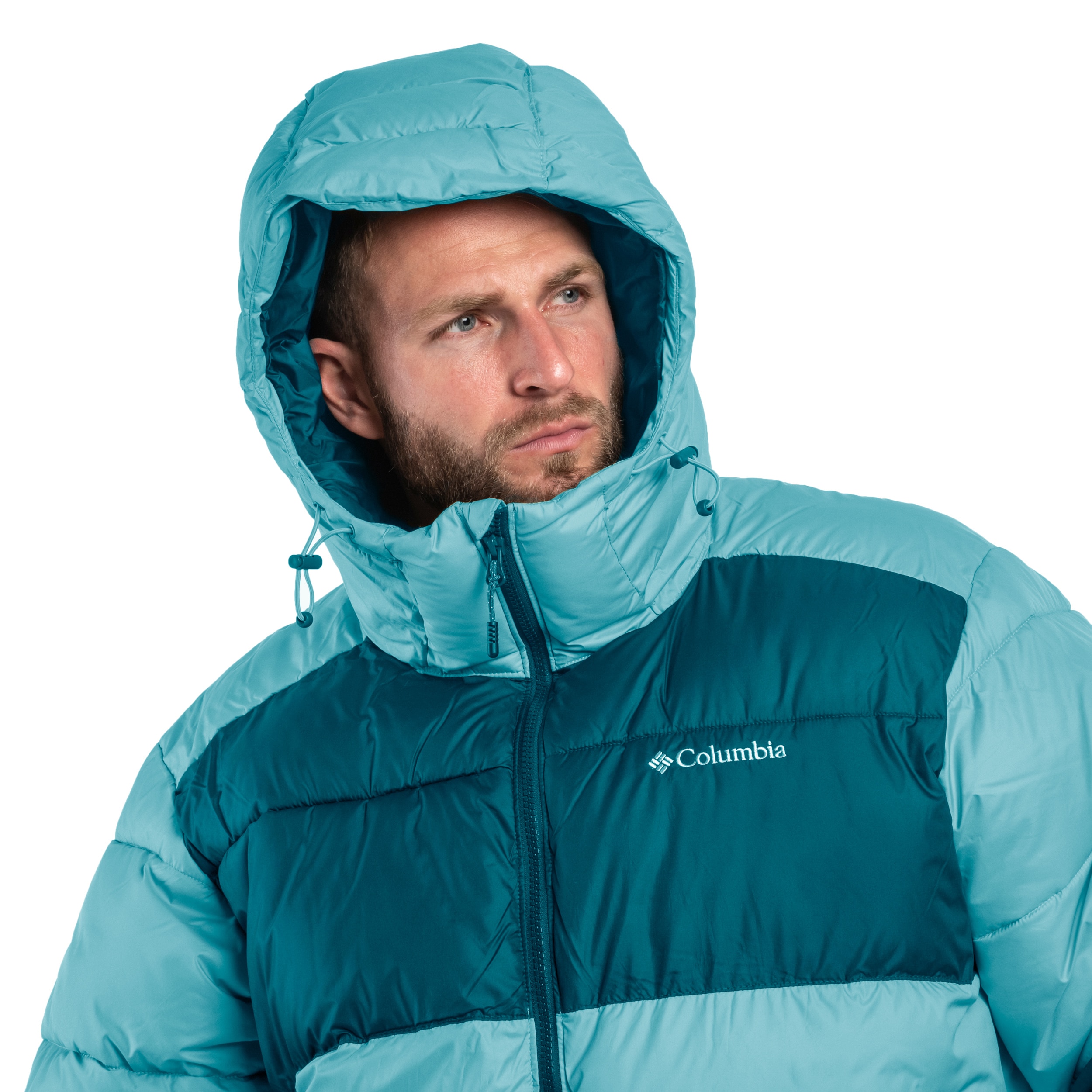 Columbia Pike Lake II Hooded kabát - Metal/Night Wave