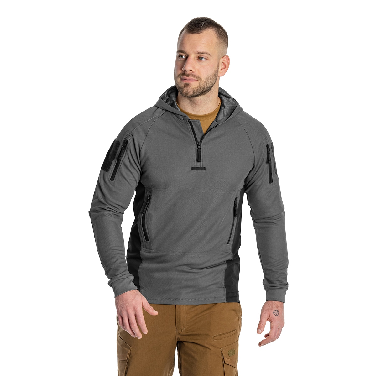 Helikon Range Hoodie TopCool pulóver - Shadow Grey/Black