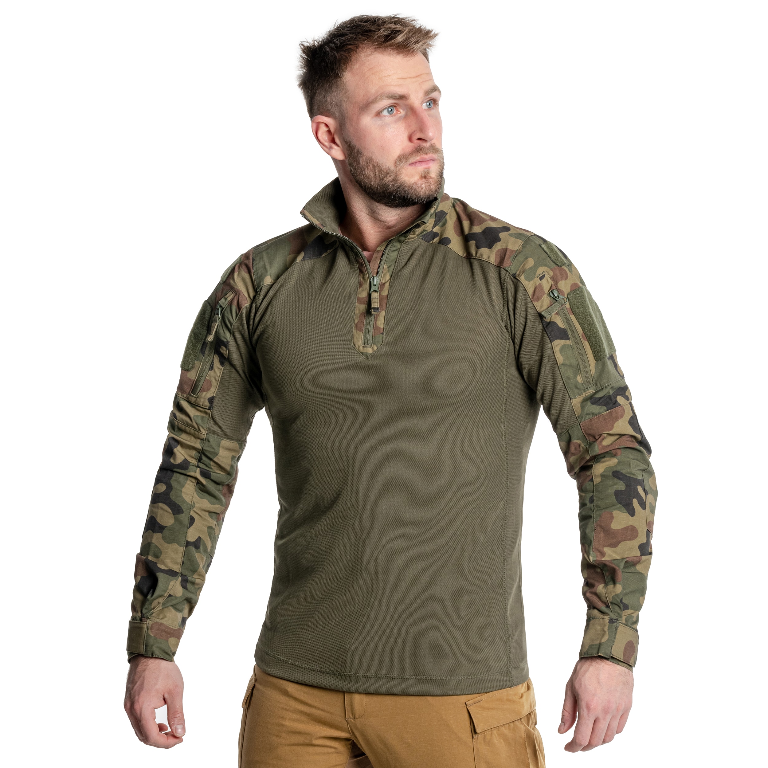 Helikon MCDU Combat Shirt NyCo Rip-Stop pulóver - wz.93 Pantera PL Woodland