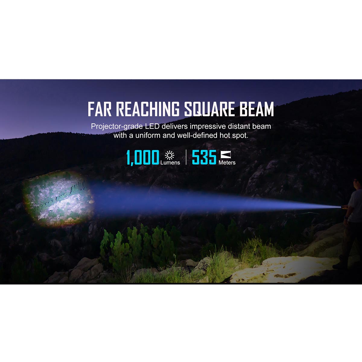 Olight Archer újratölthető zseblámpa - 1000 Lumen