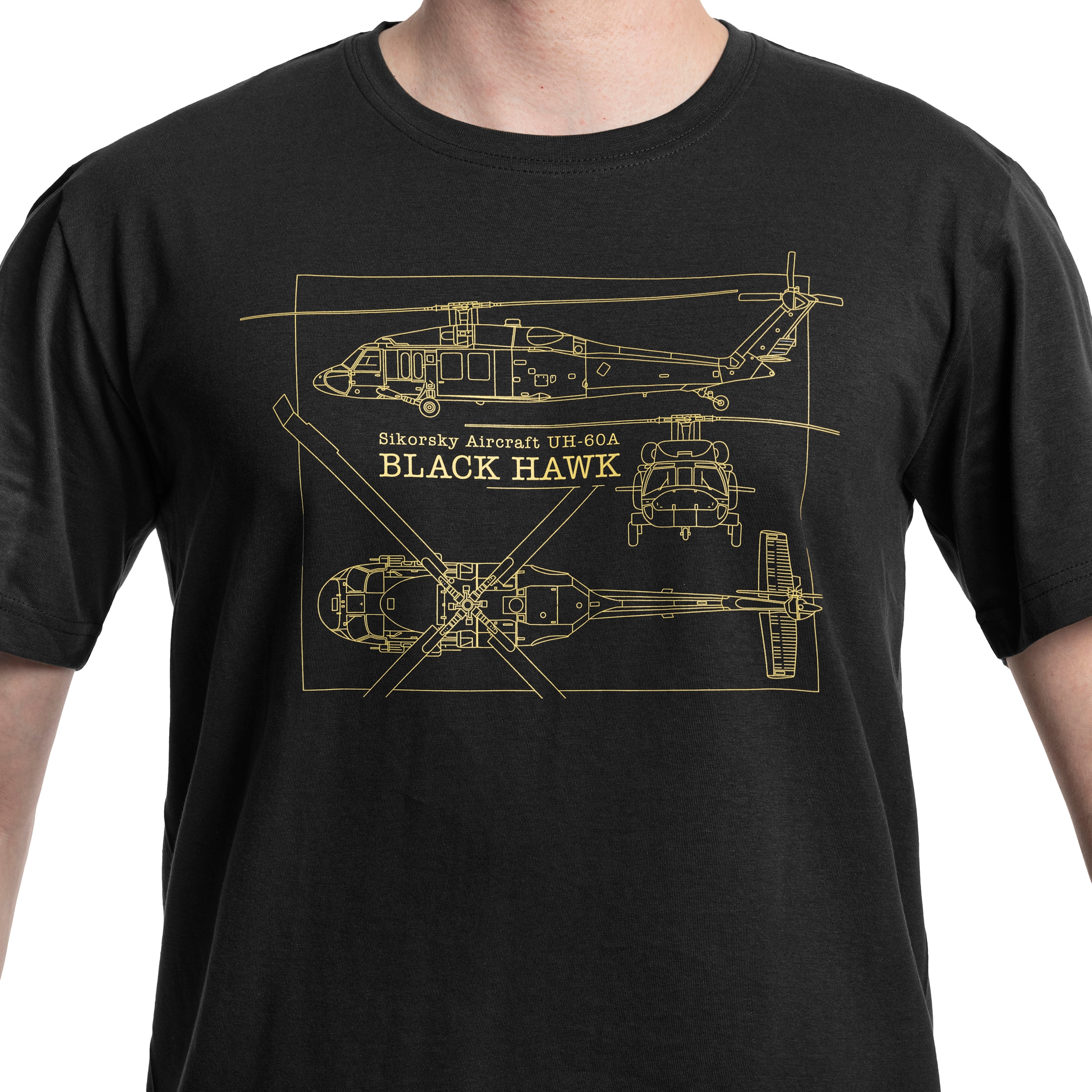 UH-60A Black Hawk T-shirt póló - Black