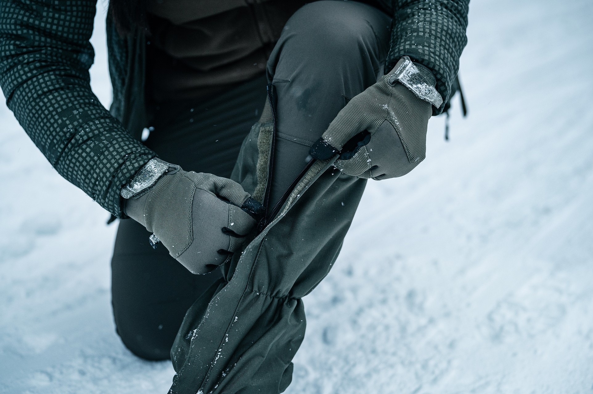 Helikon Impact Duty Winter Mk2 kesztyű - Olive Green/Black