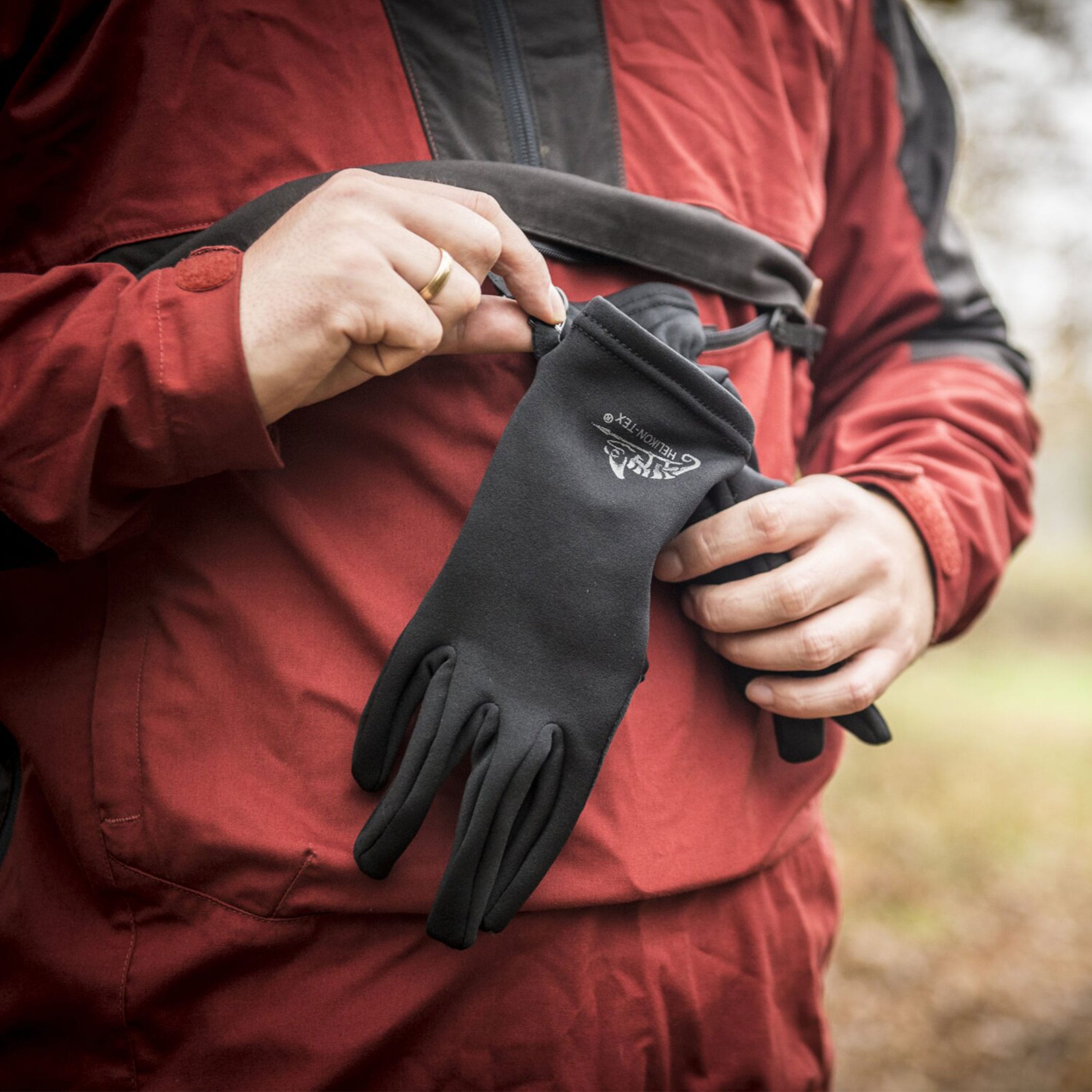 Helikon Tracker Outback Gloves kesztyű - Black