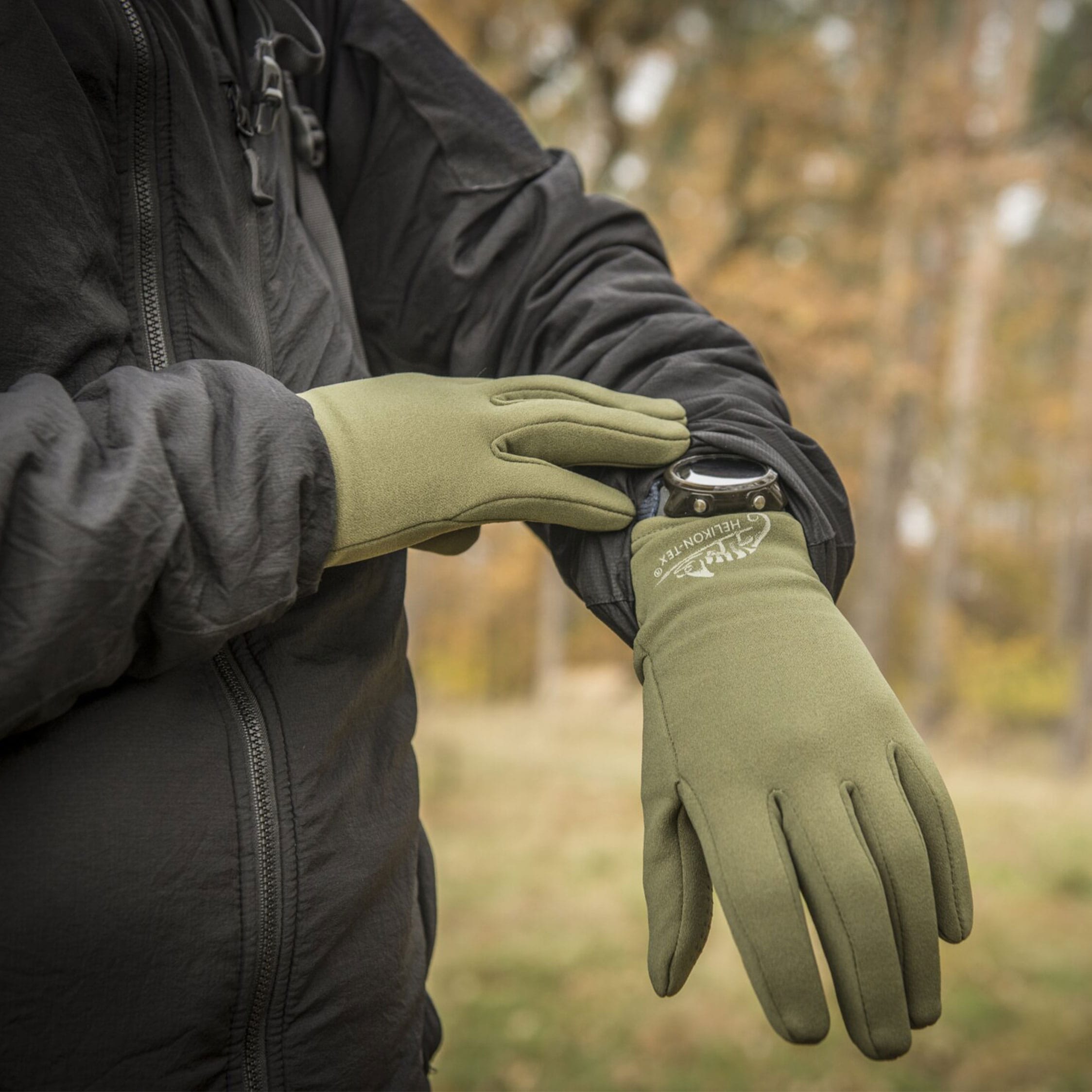 Helikon Trekker Outback Gloves kesztyű - Olive Green