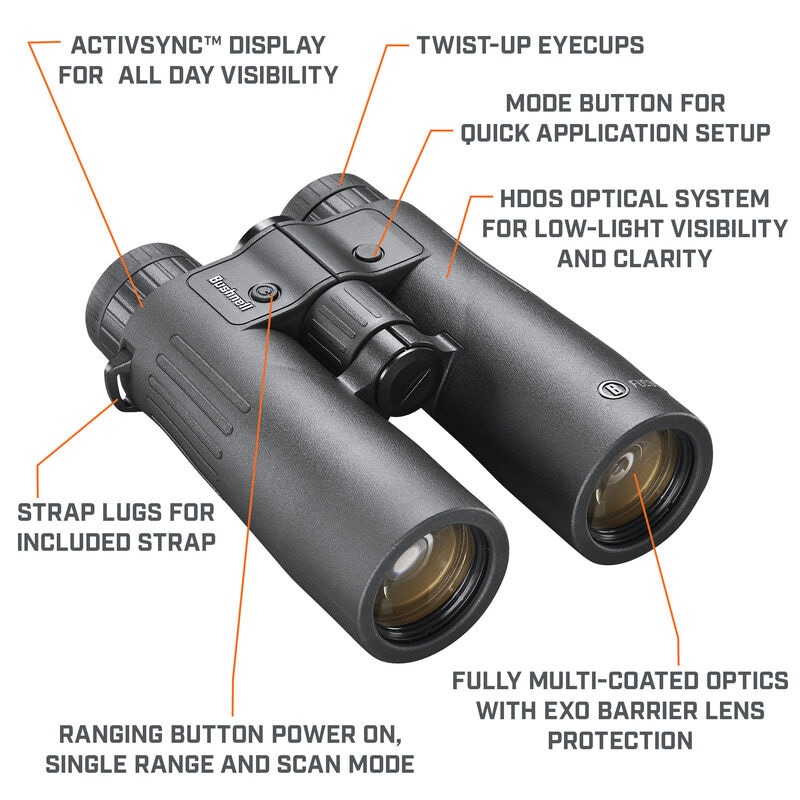 Bushnell Fusion X távcső 10x42 lézeres távolságmérővel