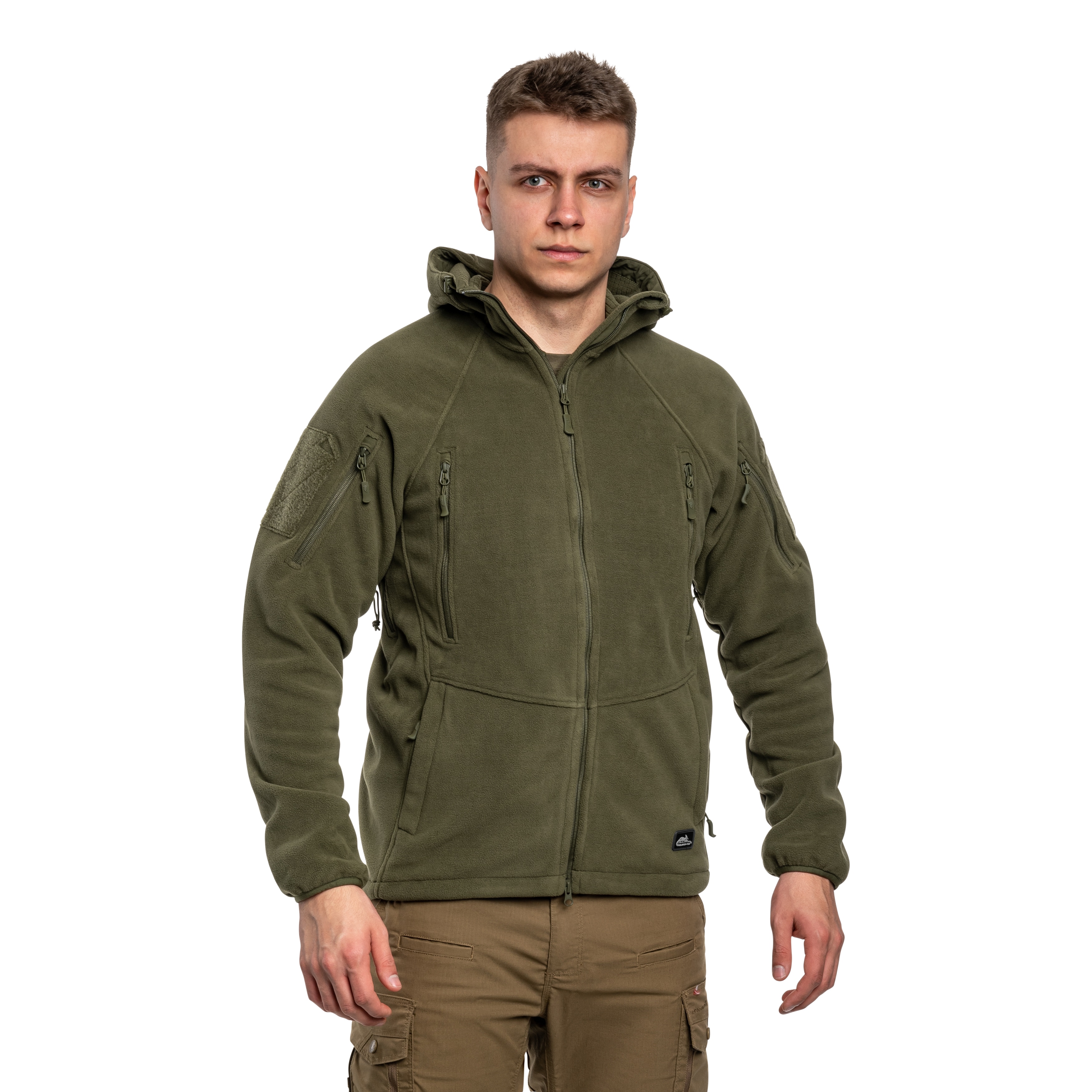 Helikon Patriot Mk2 Hybrid Fleece polár pulóver - Olive Green