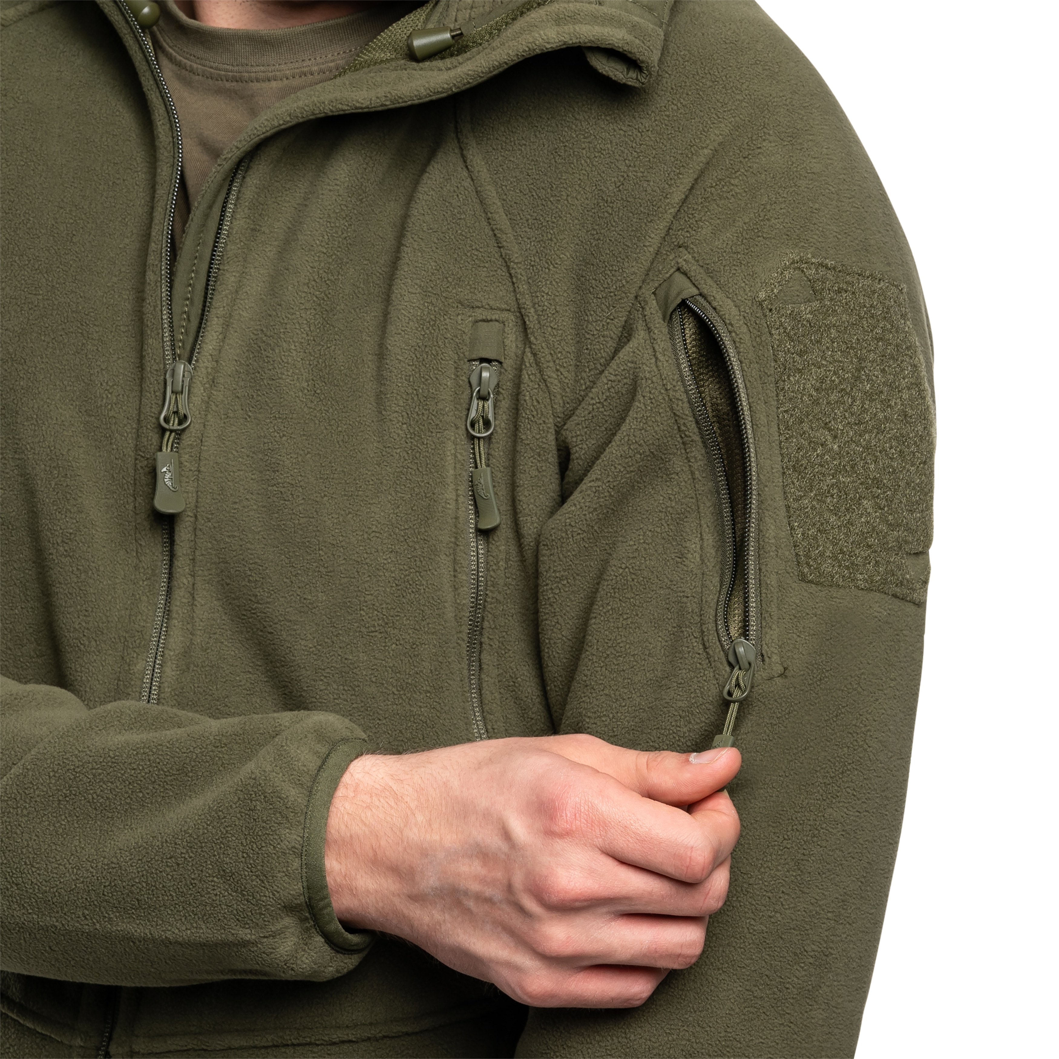 Helikon Patriot Mk2 Hybrid Fleece polár pulóver - Olive Green