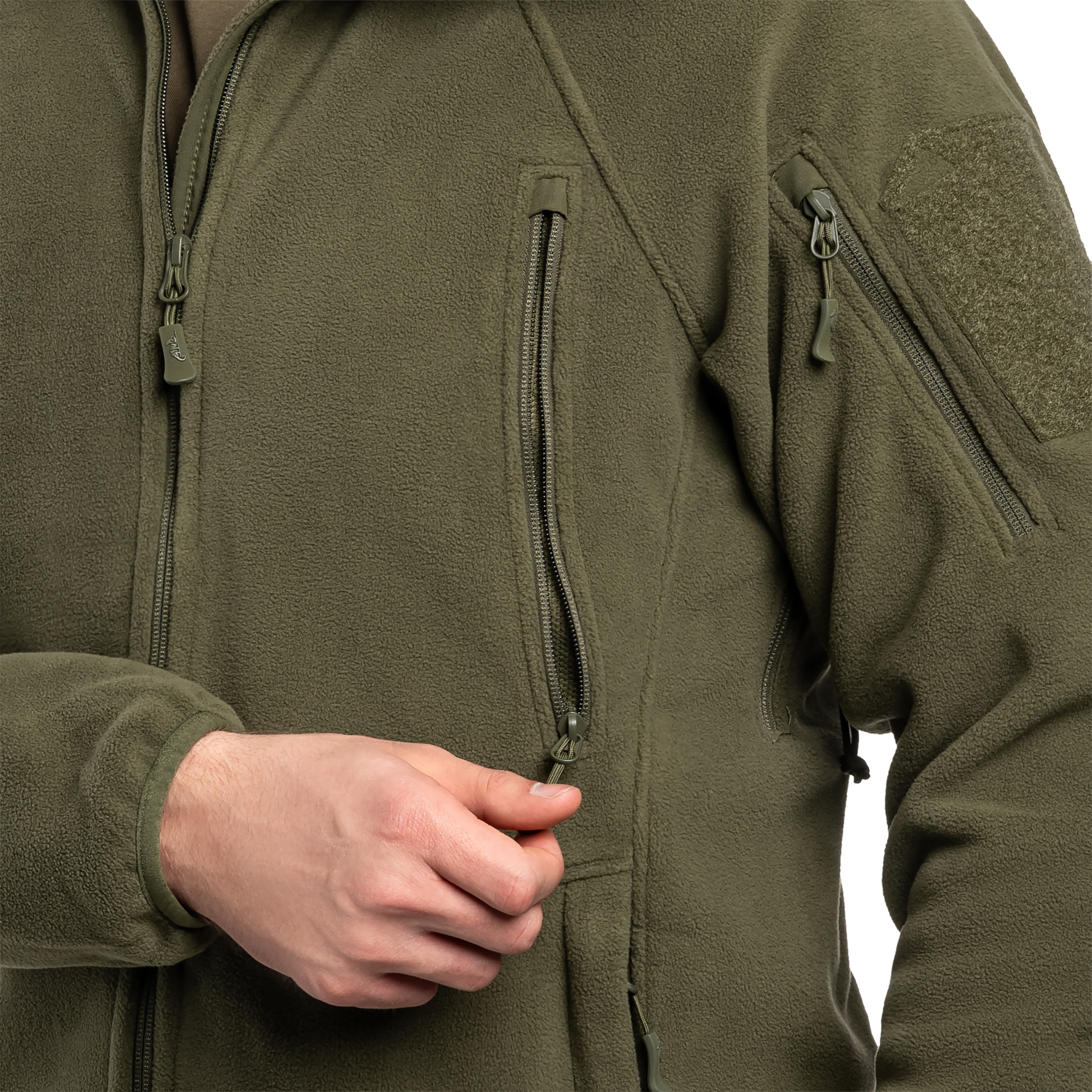 Helikon Patriot Mk2 Hybrid Fleece polár pulóver - Olive Green