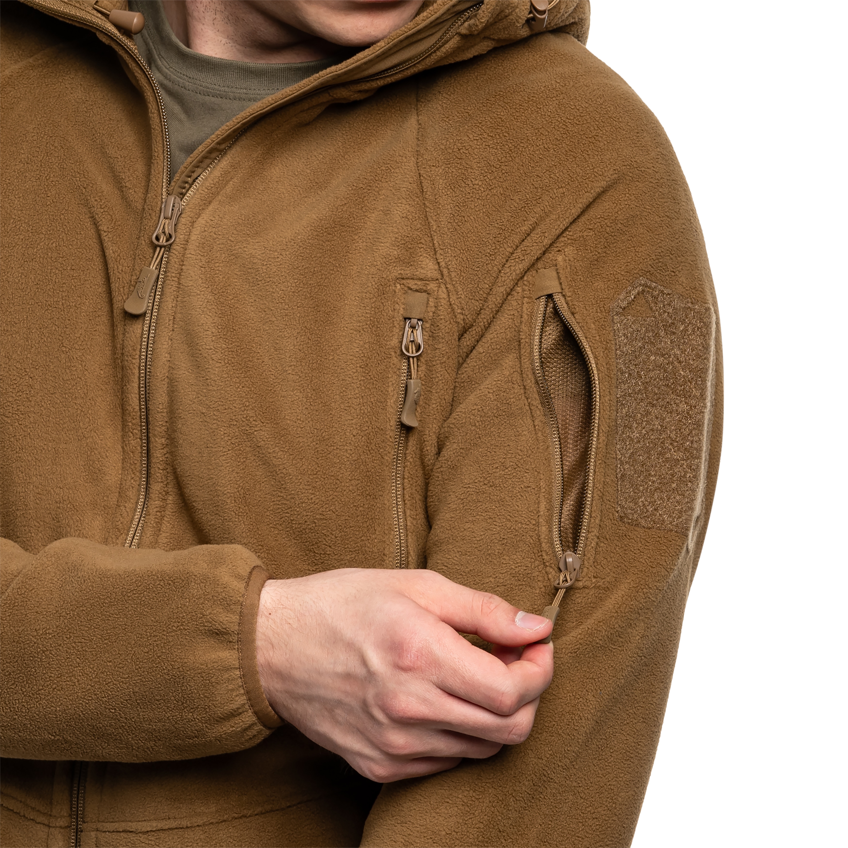 Helikon Patriot Mk2 Hybrid Fleece polár pulóver - Coyote